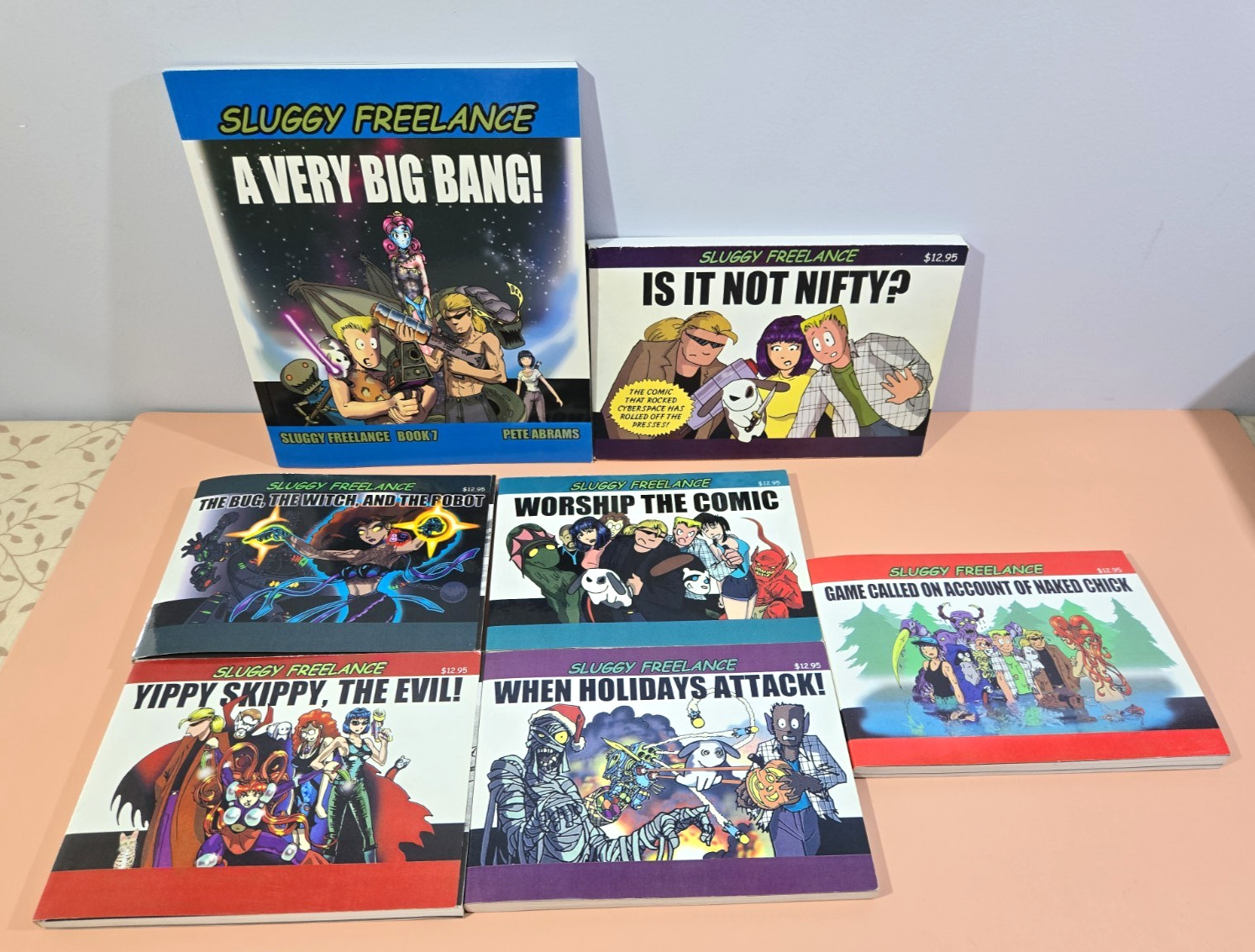 Sluggy Freelance Books Vol 1-7 @1998-2002 by Pete Abrams