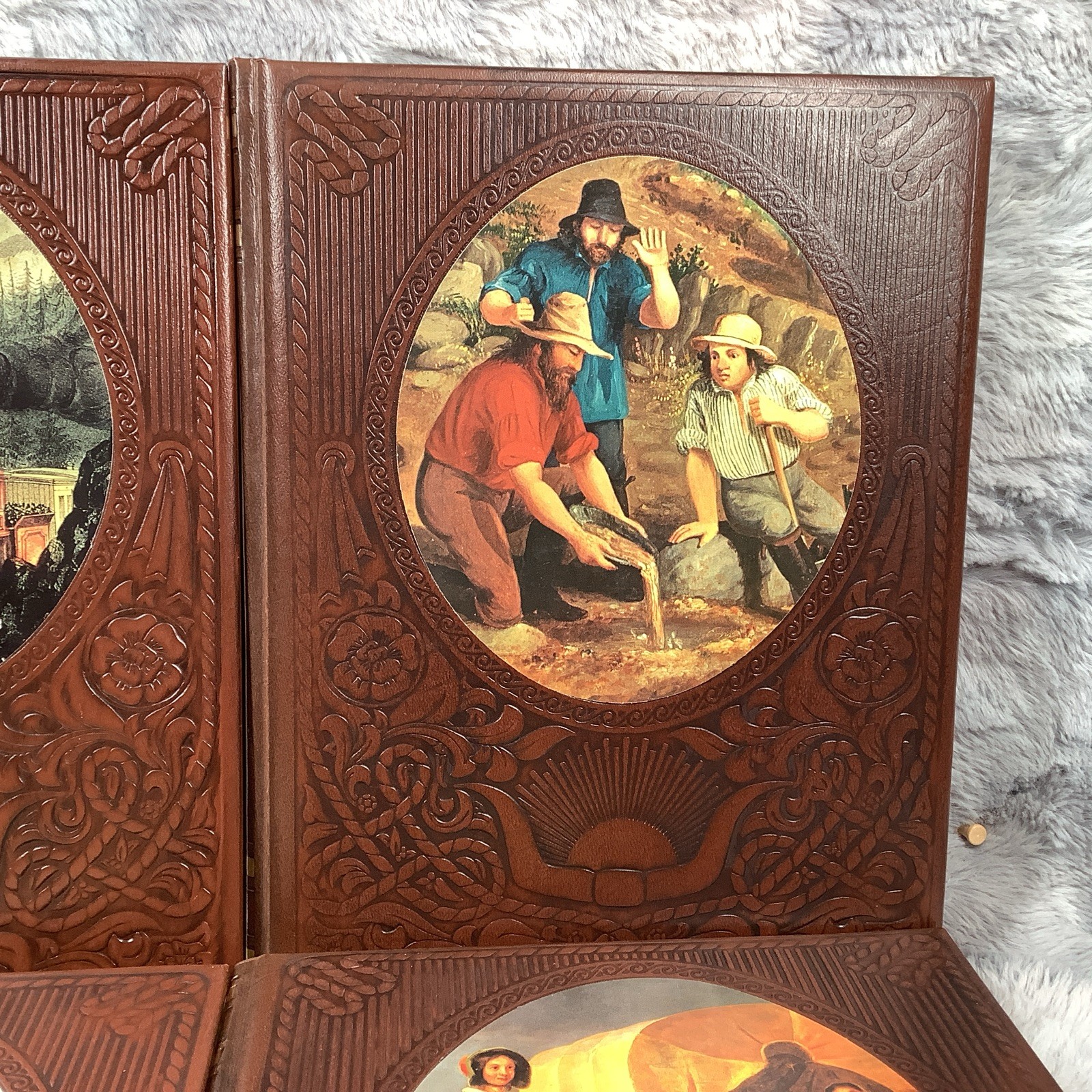 Time Life Books The Old West Series Lot of 7 Volumes Padded Leatherette 1970s