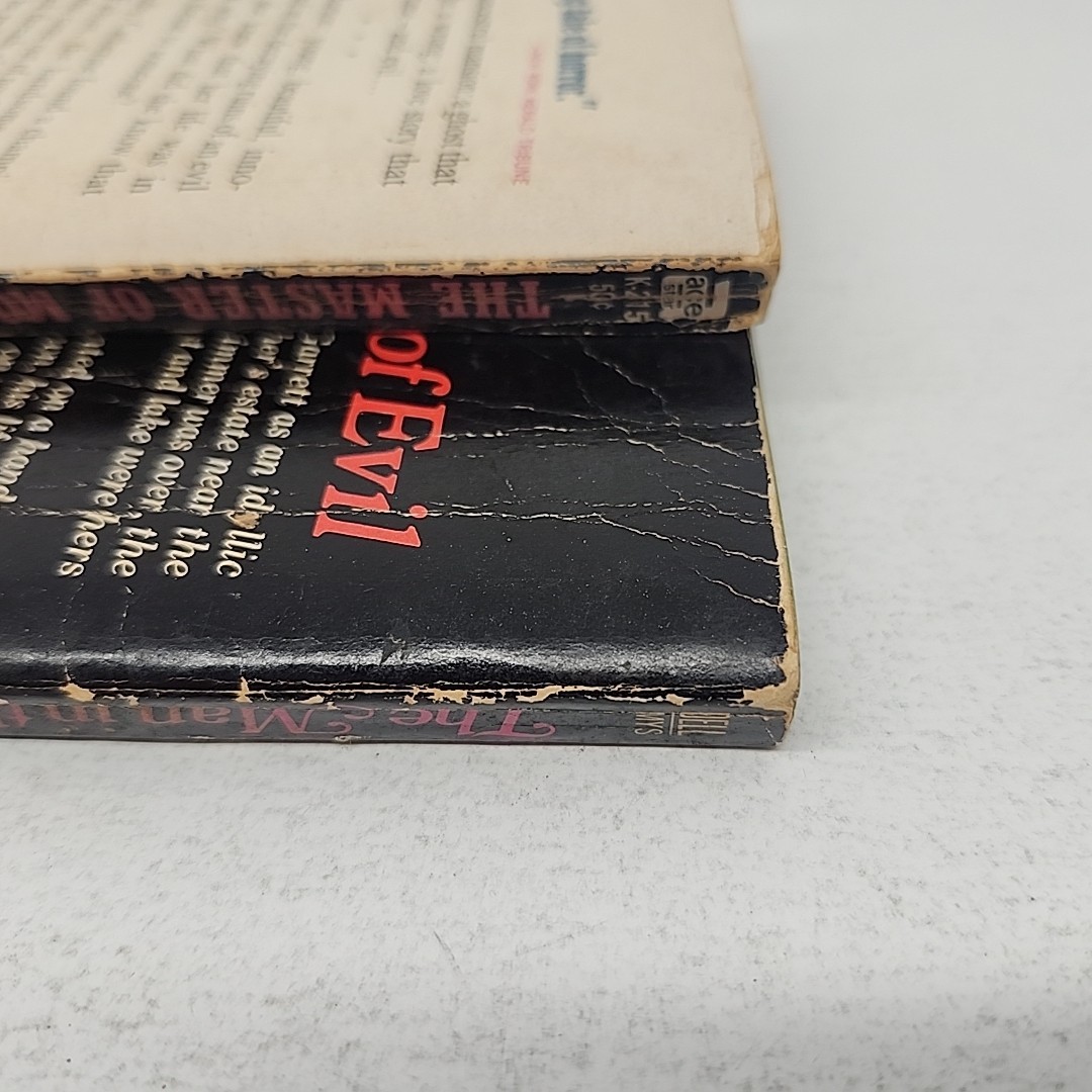 Vintage Gothic Romance Paperback Lot (2) Dell & Ace Star 1950s–70s VERY POOR