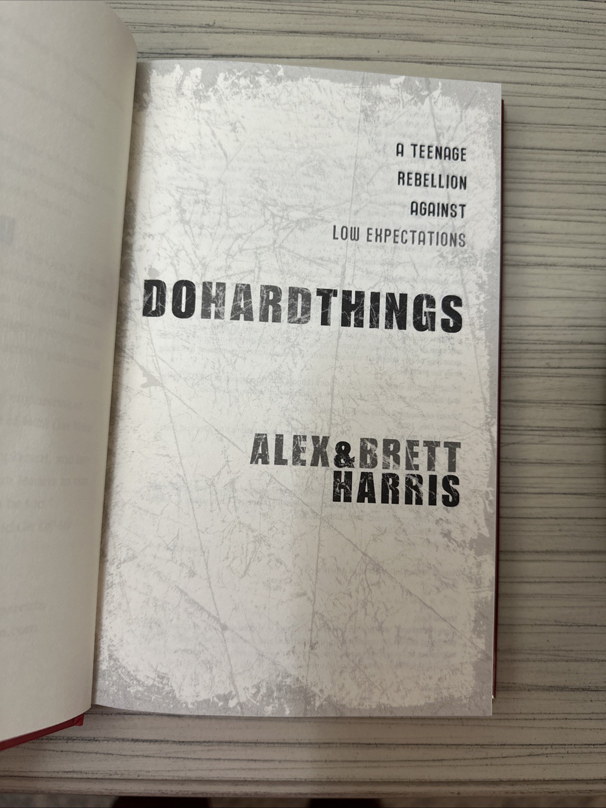 ALEX & BRETT HARRIS Do Hard Things Book 2X SIGNED 1ST EDITION Hardcover 2008