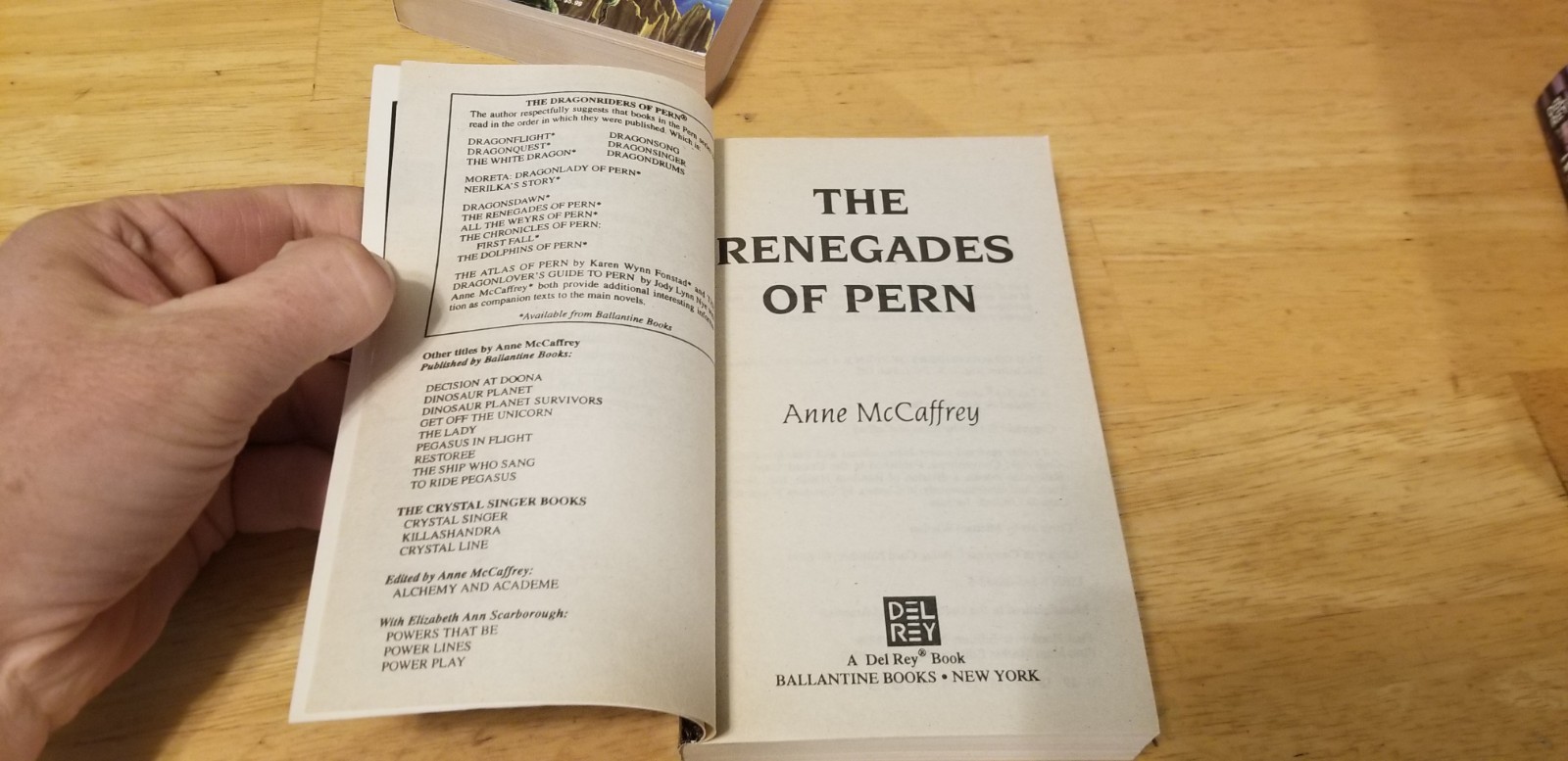 The Dragonriders Of Pern Anne McCaffrey Del Rey 4 Book Set Dragonseye Weyrs PB