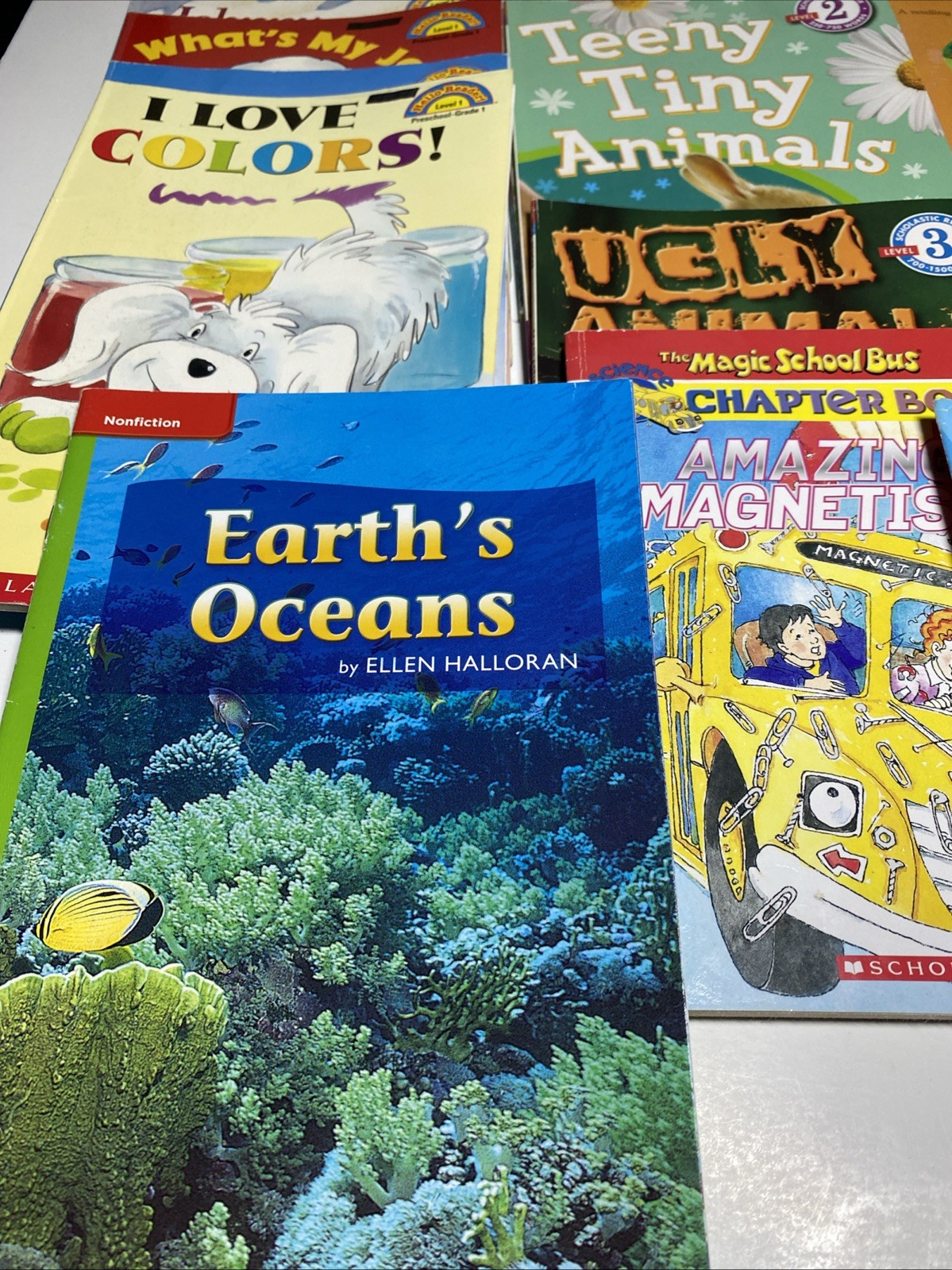 HUGE CHILDRENS BOOK LOT Of 16 Miscellaneous Scholastic Reader