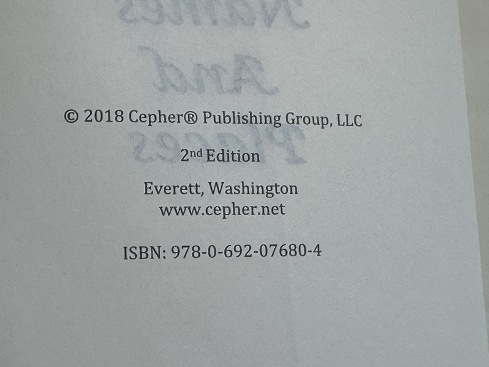 Cepher Millennium Edition and Lexicon Second Edition (2 books)