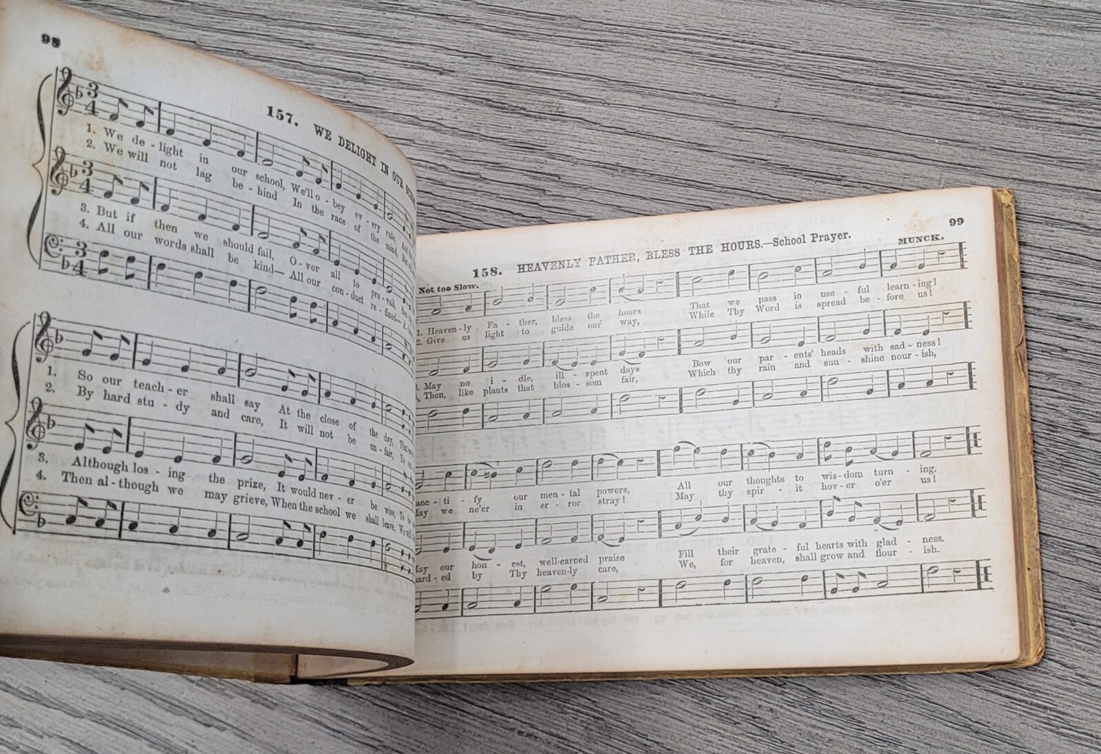 1853 Music Reader Book – The Singing Bird by William B. Bradbury 176 pages