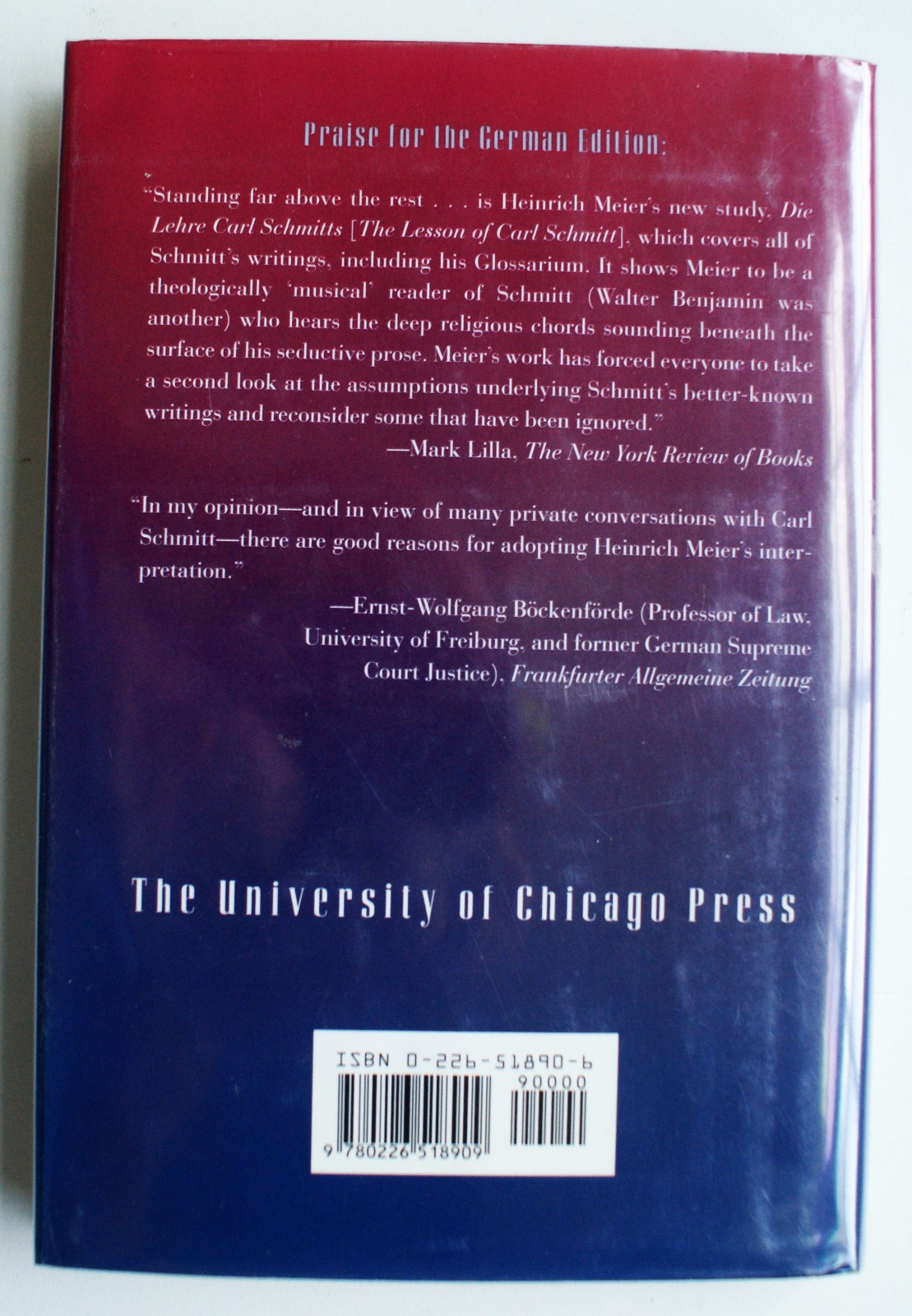 THE LESSON OF CARL SCHMITT: Four Chapters on Distinction Between Political [251]