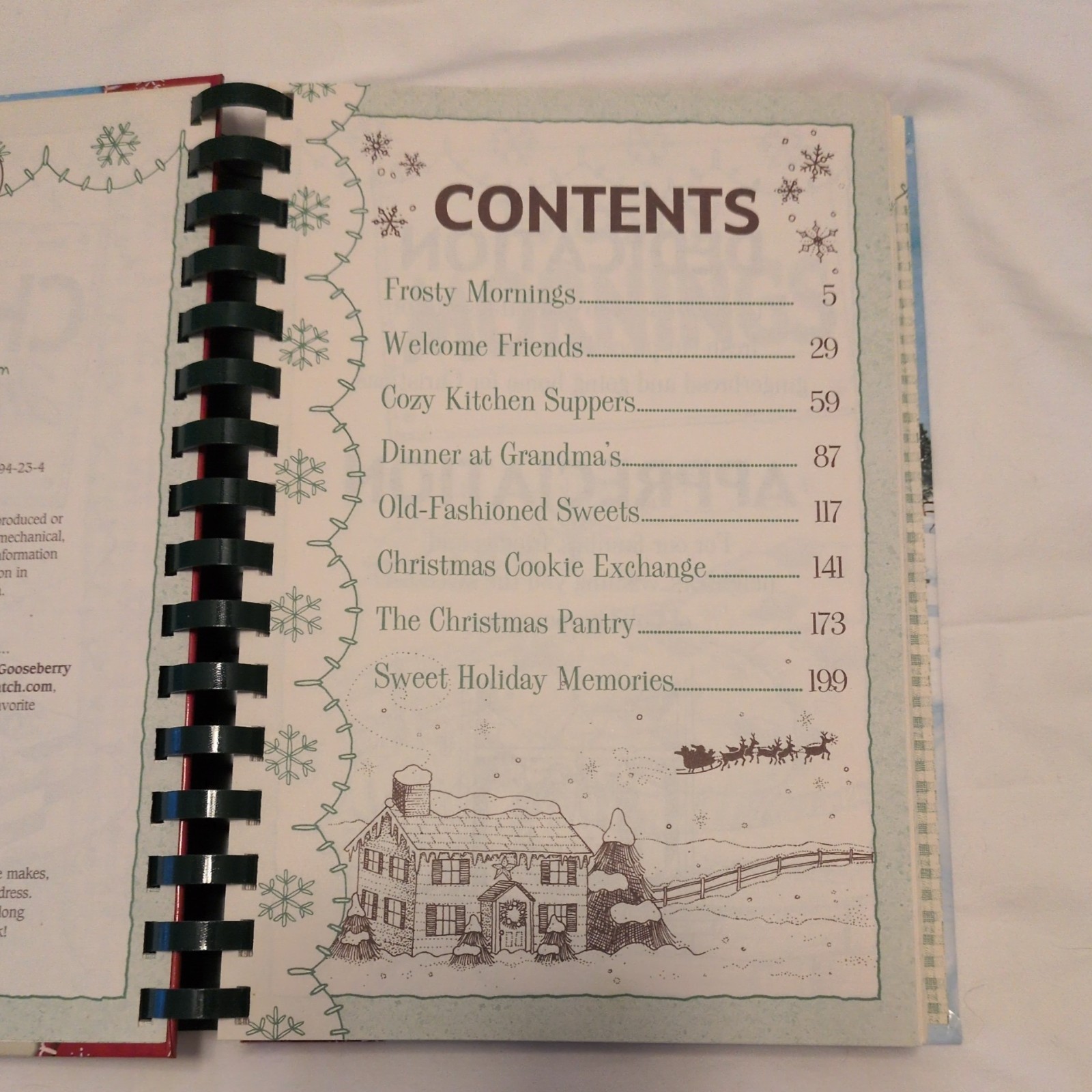 Lot Of 2 Gooseberry Patch Spiral Bound Cookbook Coming Home Christmas Holidays