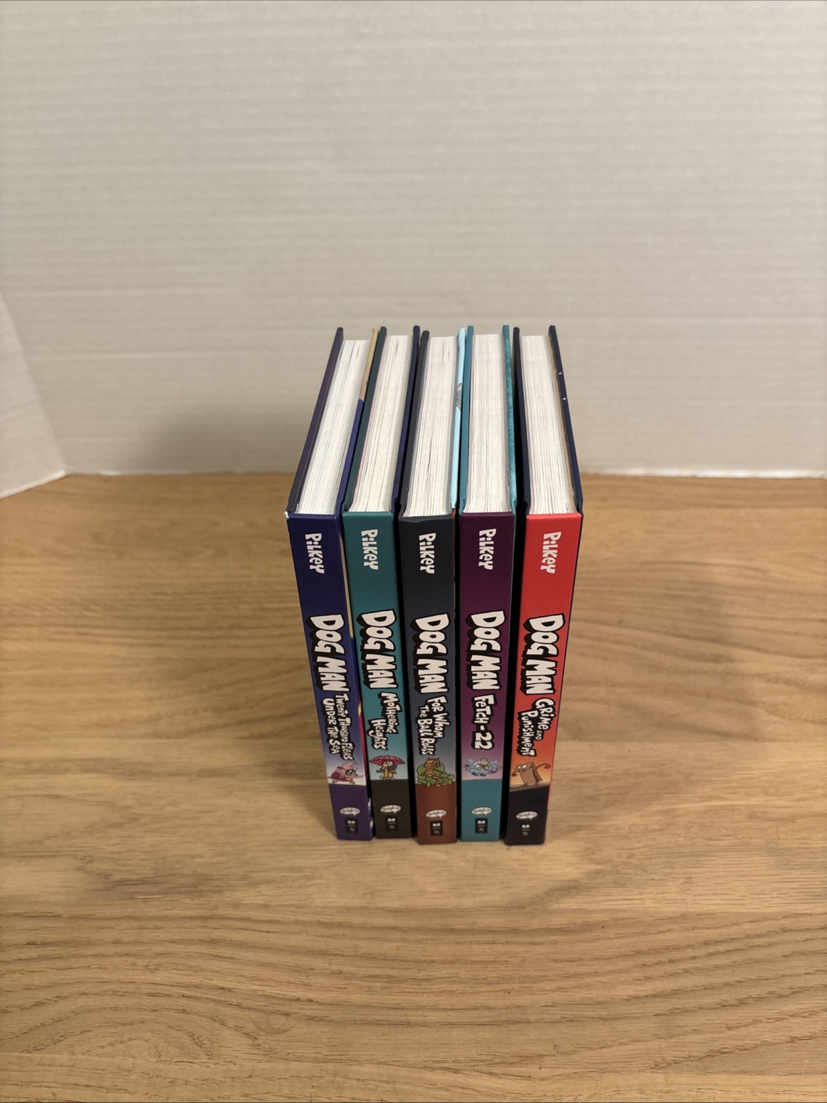 Scholastic Graphix Dog Man Vol. 6-10 by Dav Pilkey – 5-Book Hardcover Set