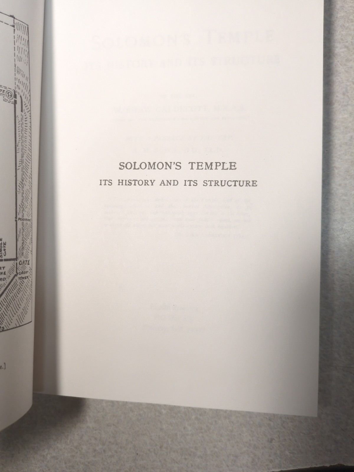 Solomon’s Temple, Its History and Its Structure by W. Shaw Caldecott (1998)
