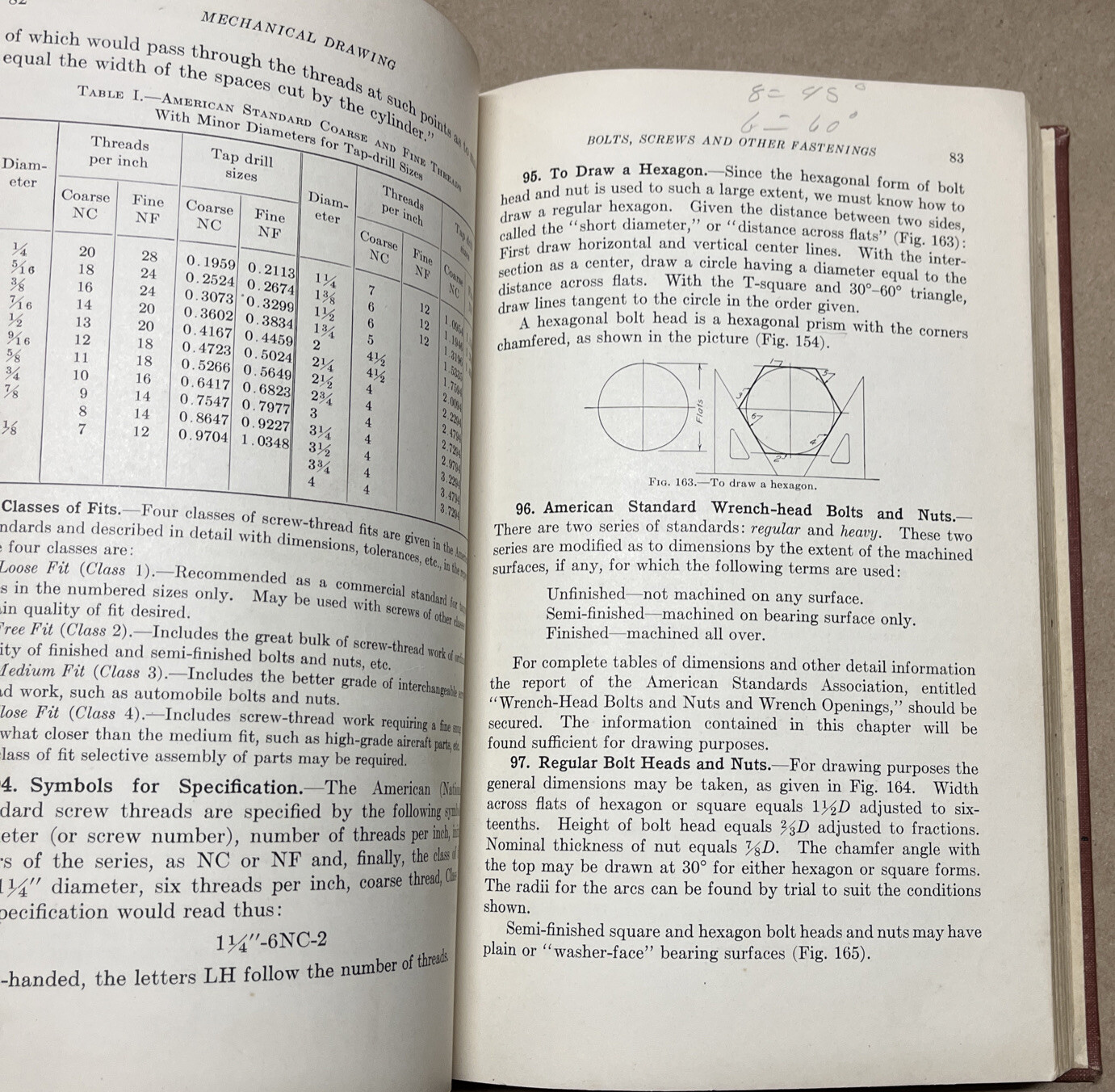 Mechanical Drawing, A Text with Problem Layouts By French and Svensen
