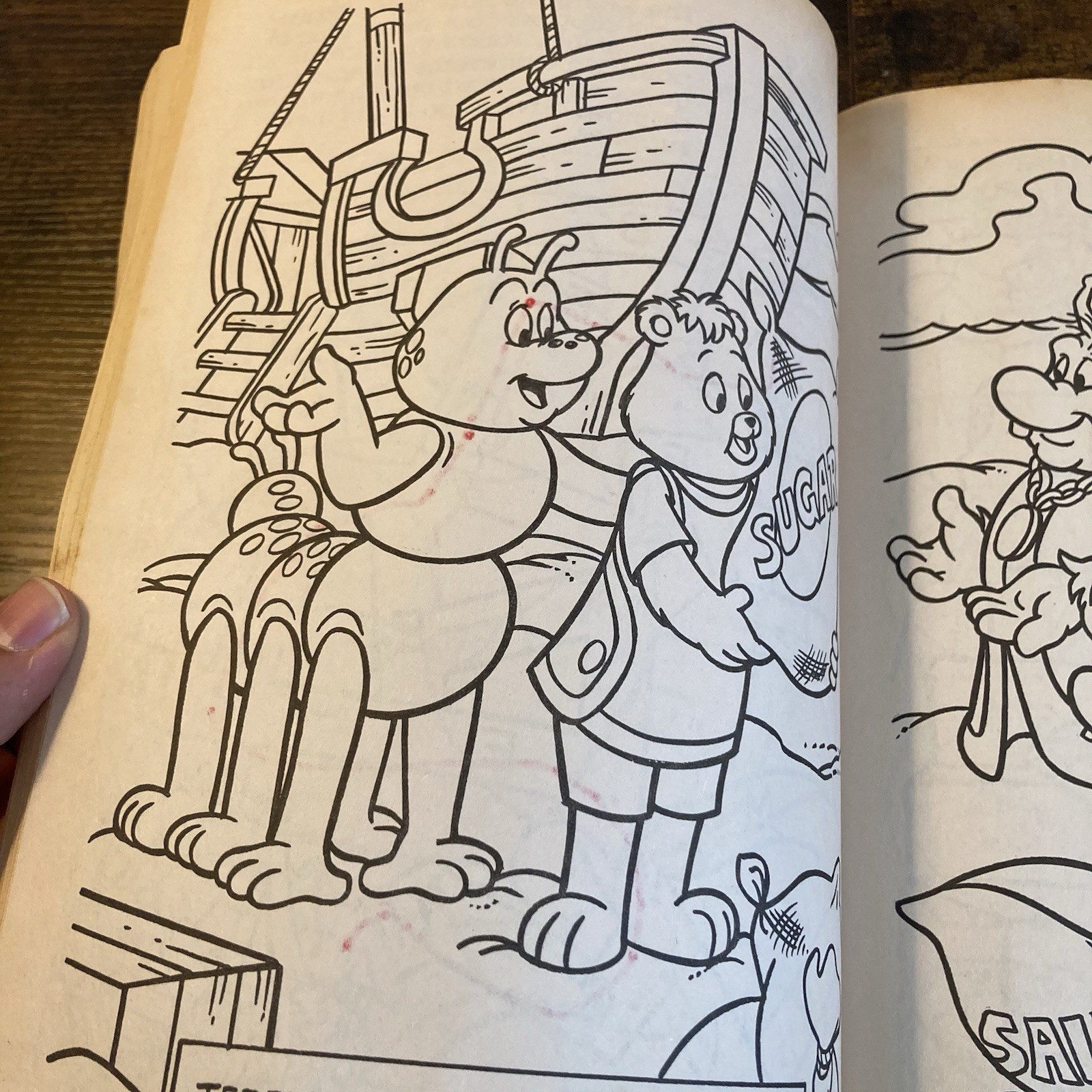 Teddy Ruxpin Coloring Activity Book 108 Clean Pages Golden 1986