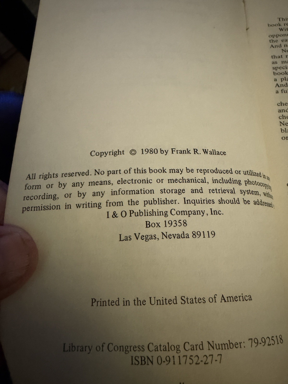 1st EDITION Neocheating Manuscript Book AND RARE Pamphlet by Frank R. Wallace