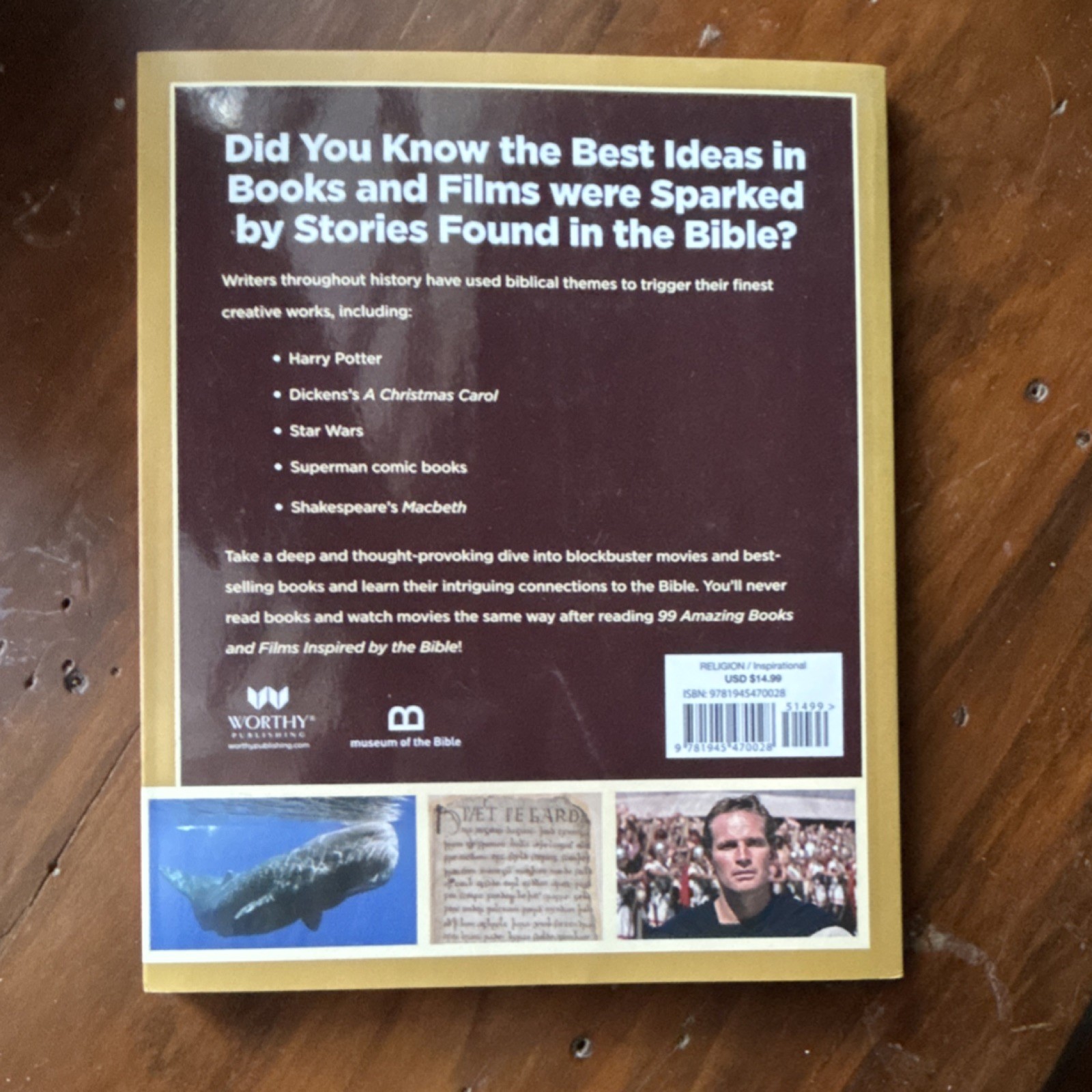 99 Amazing Books and Films Inspired by the Bible Worthy Publishing Paperback Re…