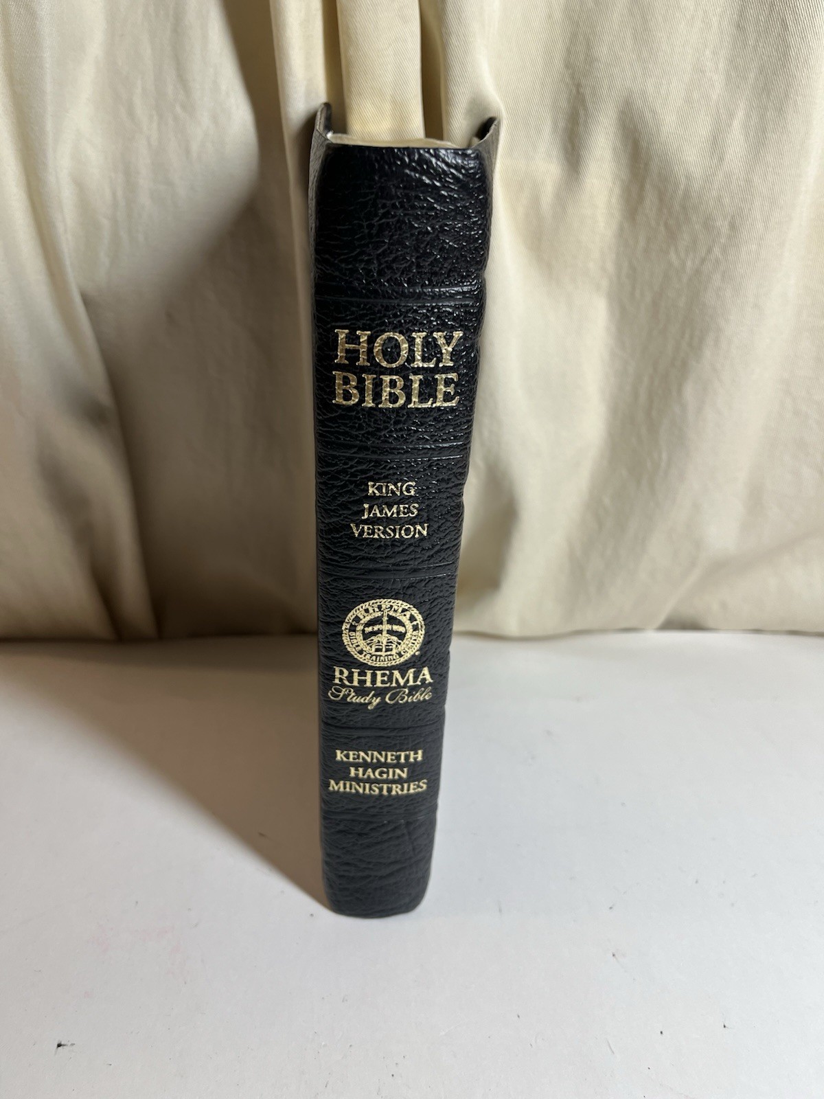 KJV Rhema Study Bible Kenneth Hagin Calfskin Leather King James Red Letter 1985