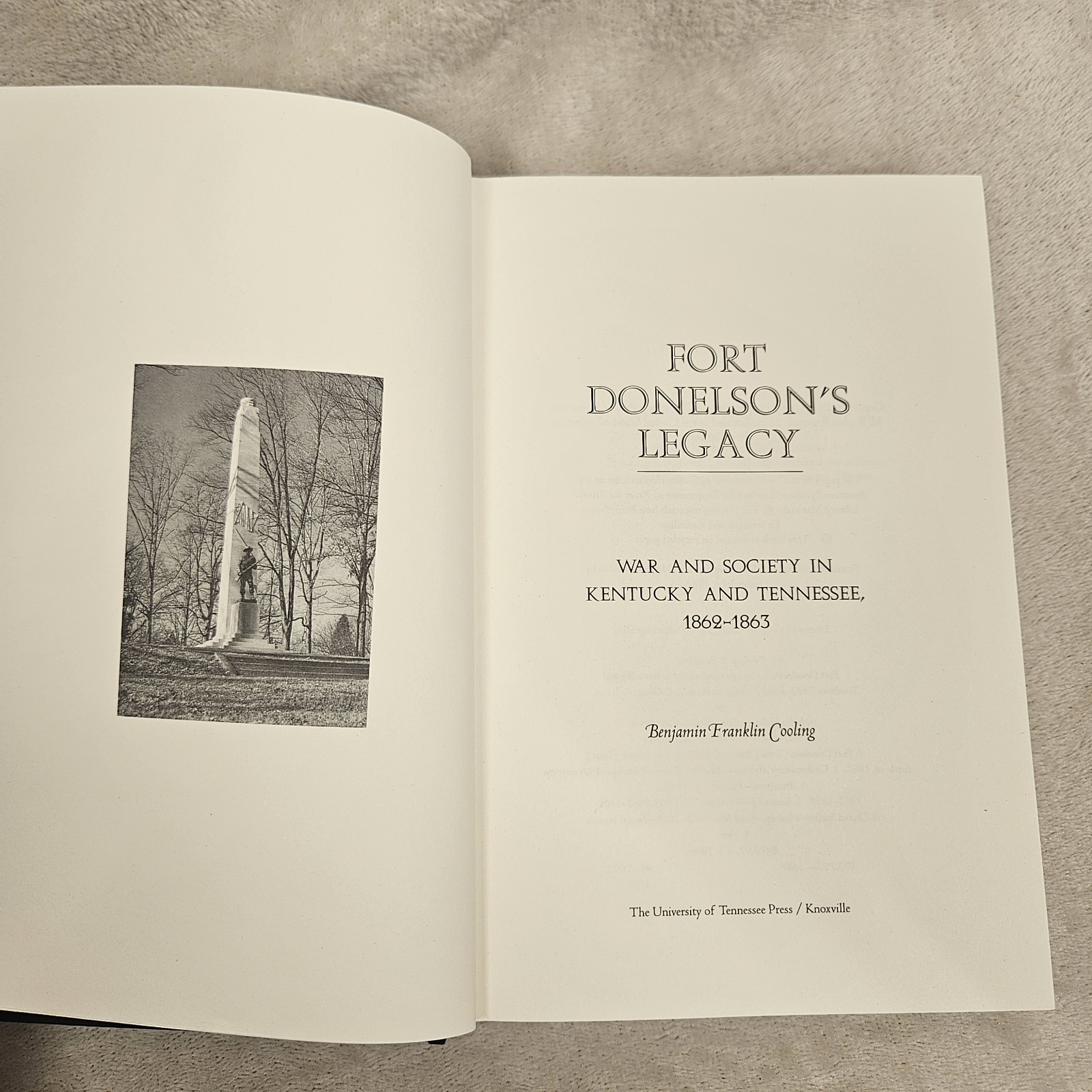 Fort Donelsons Legacy Benjamin Franklin Cooling War & Society KY Tenn 1862-1863