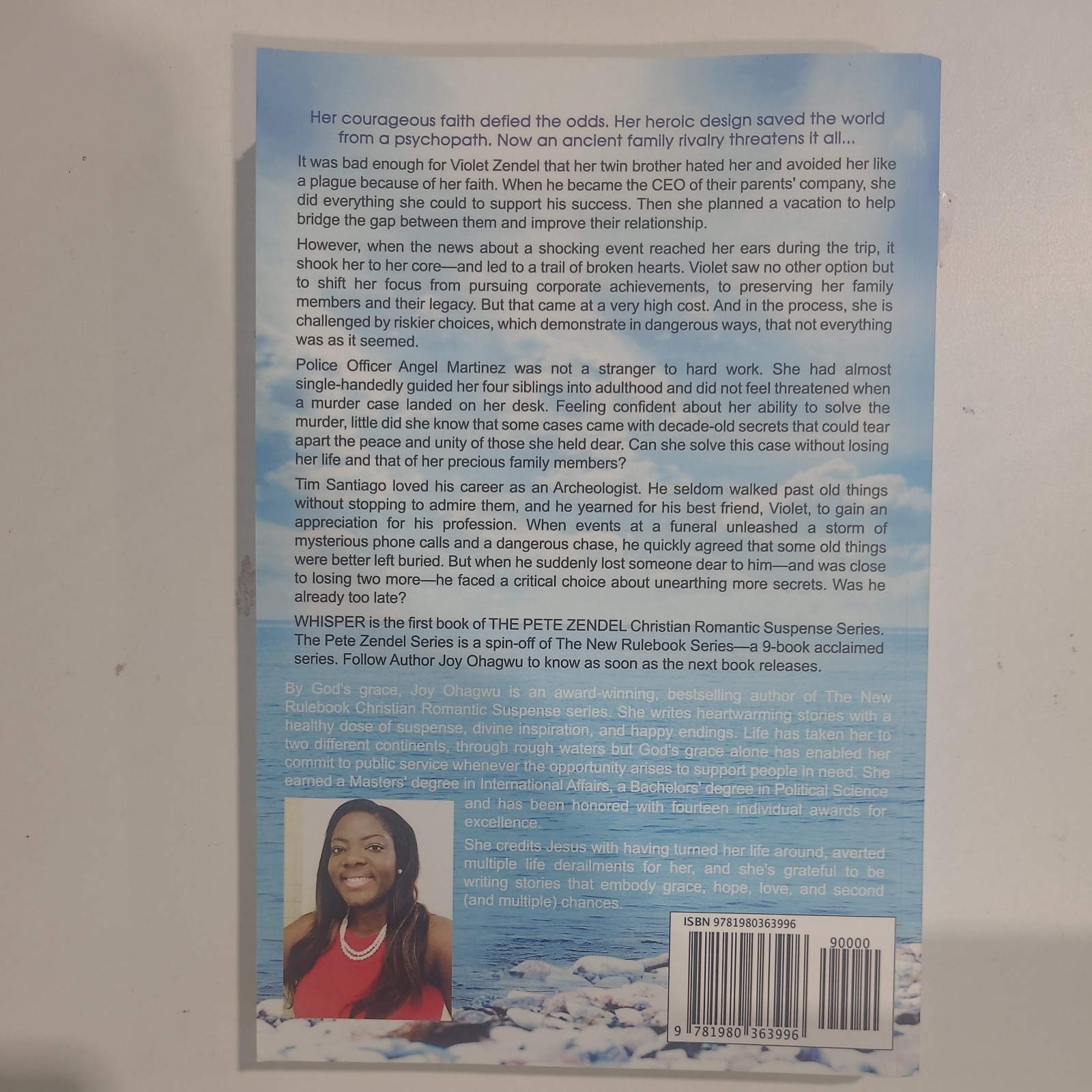 Whisper- the Pete Zendel Christian Suspense Series by Joy Ohagwu (2018, Trade…
