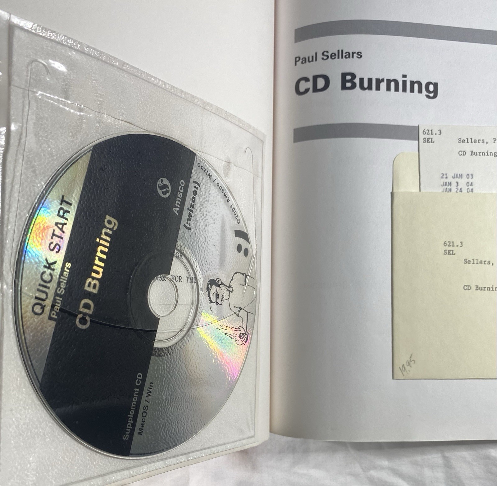 CD Burning Home Recording Quick Start Paperback + CD ROM Ex Library Lot