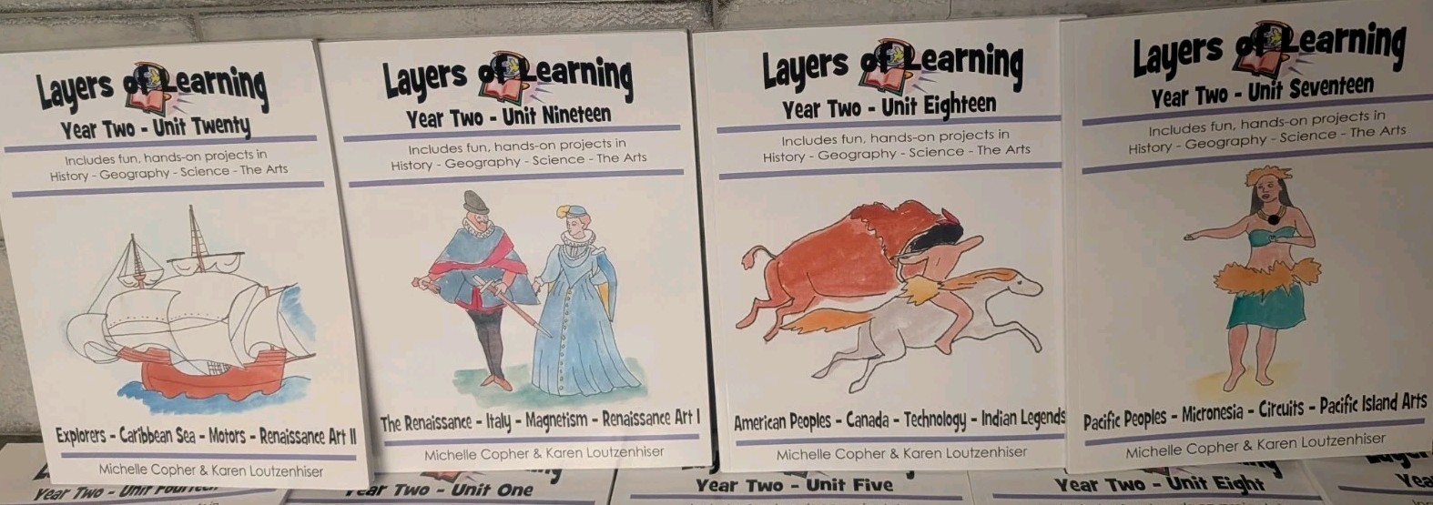 19-LOT: Layers of Learning Year TWO Units Lot *MISSING #3*M.Cpher & Loutzenhiser