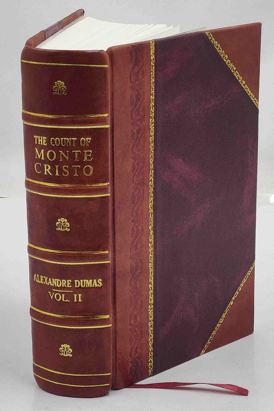 The count of Monte Cristo by Alexandre Dumas. Complet Vol-2 1904 [Leather Bound]