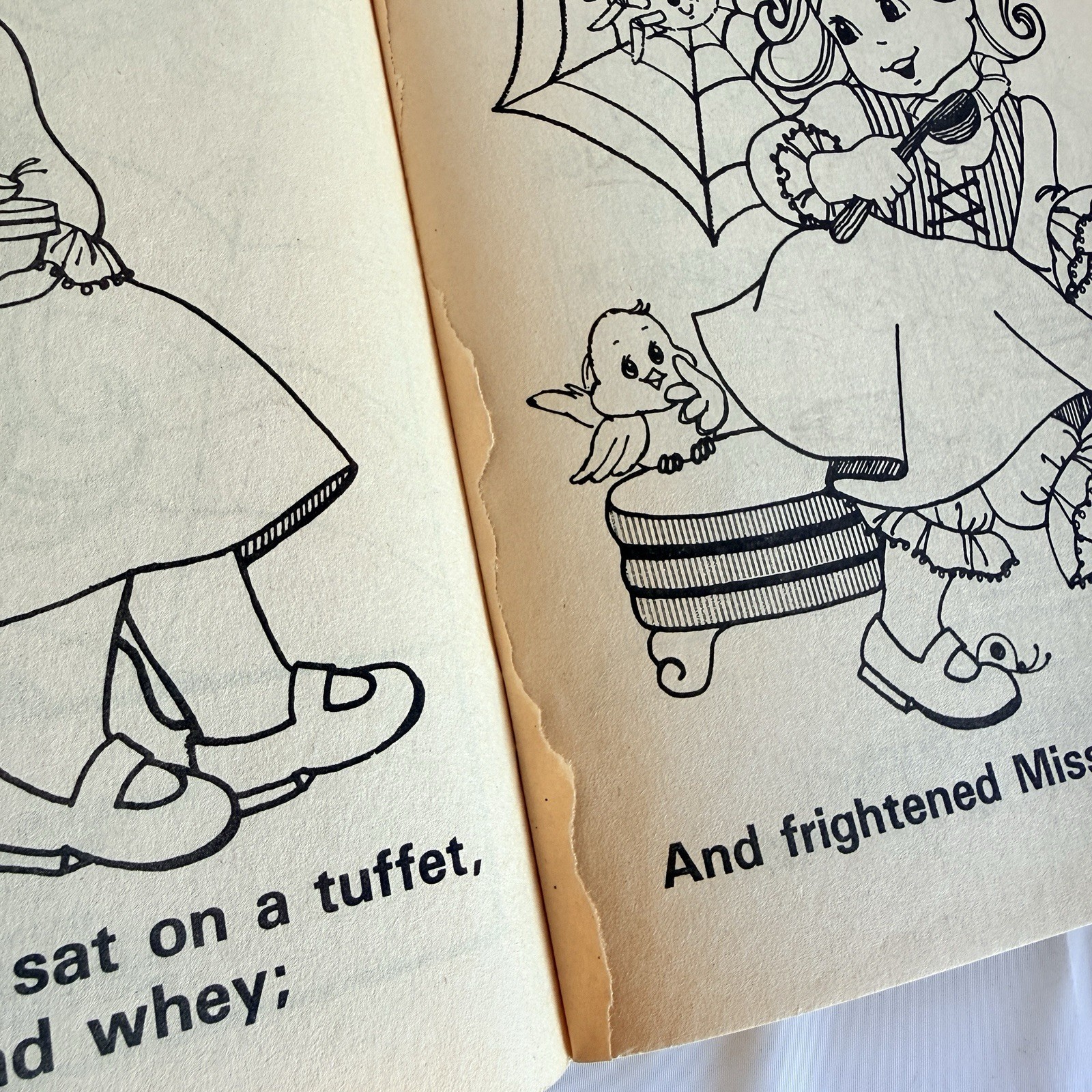 Mother Goose Nursery Rhymes Vintage 1980s Coloring Book Lot Of 3