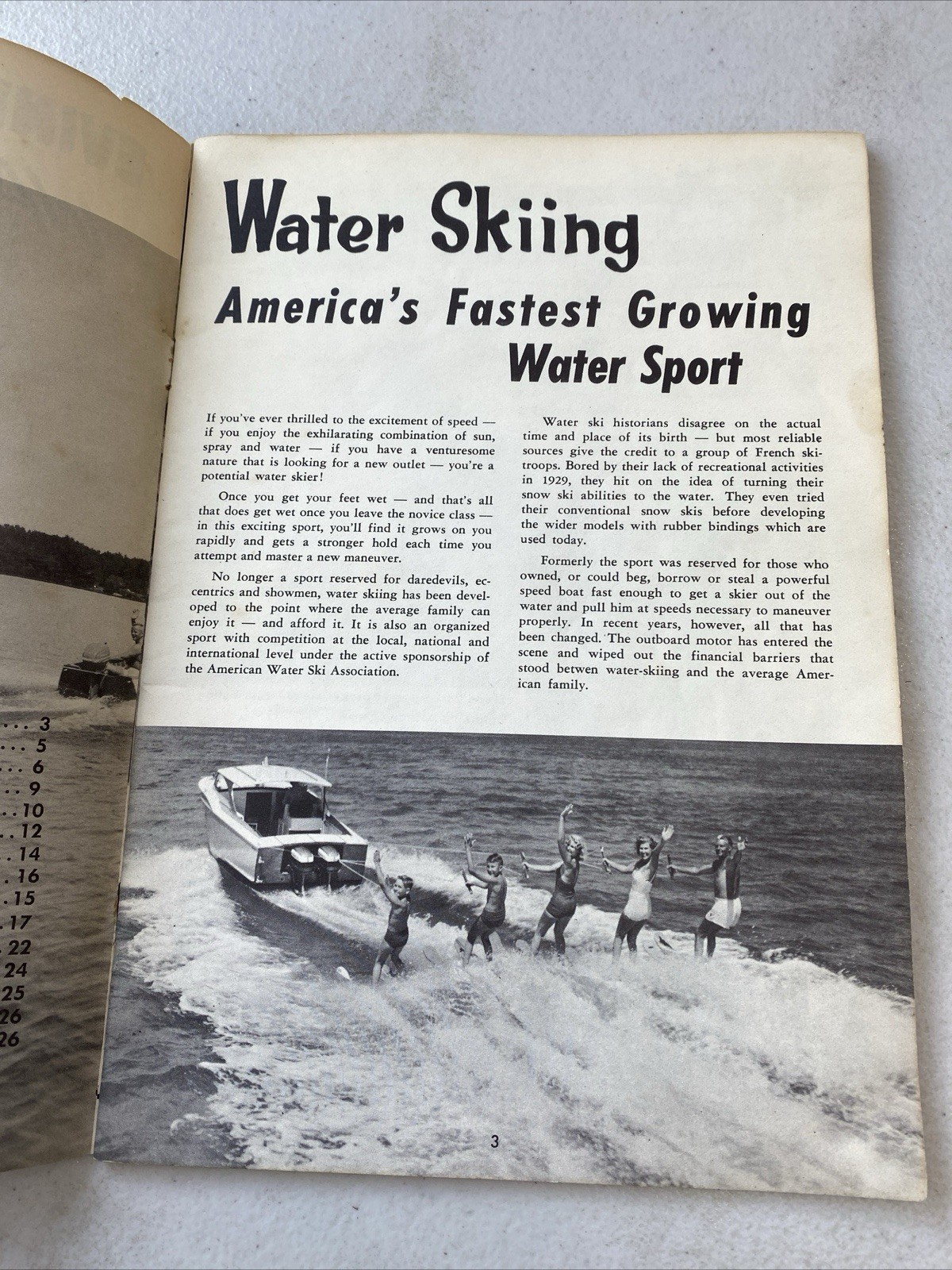 Vintage 1950s Evinrude Water Ski Skiing Book • Guide Tutorial • Bruce Parker