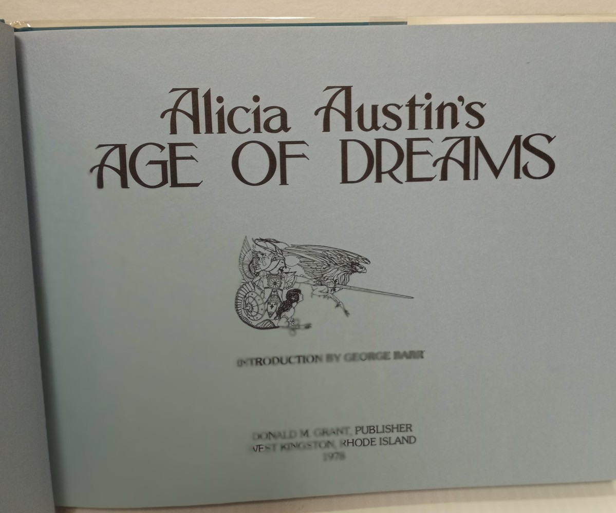 Alicia Austin’s Age of Dreams-Limited, Signed First Edition-1978-Donald M. Grant