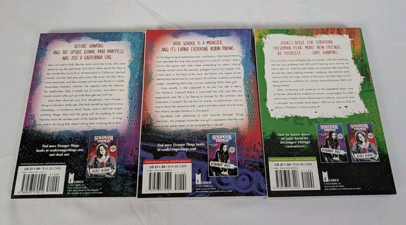 Stranger Things Boxed Set, Books 1-3: Runaway Max, Rebel Robin, and Lucas