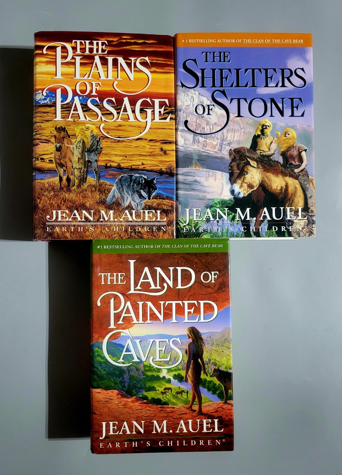 Earth’s Children Books 1-6 HC Set (all 1st ed/1st pr) – Jean M. Auel – HC – Good