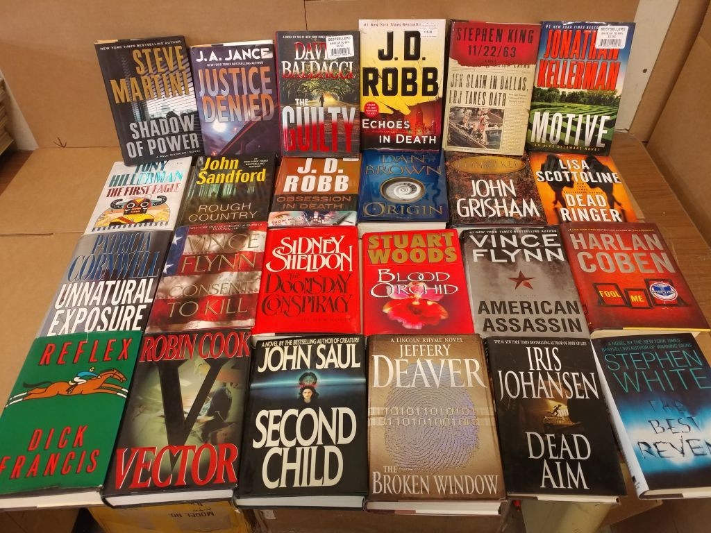 Lot of 9 Detective & Crime Thrillers – Hardcover Bestsellers