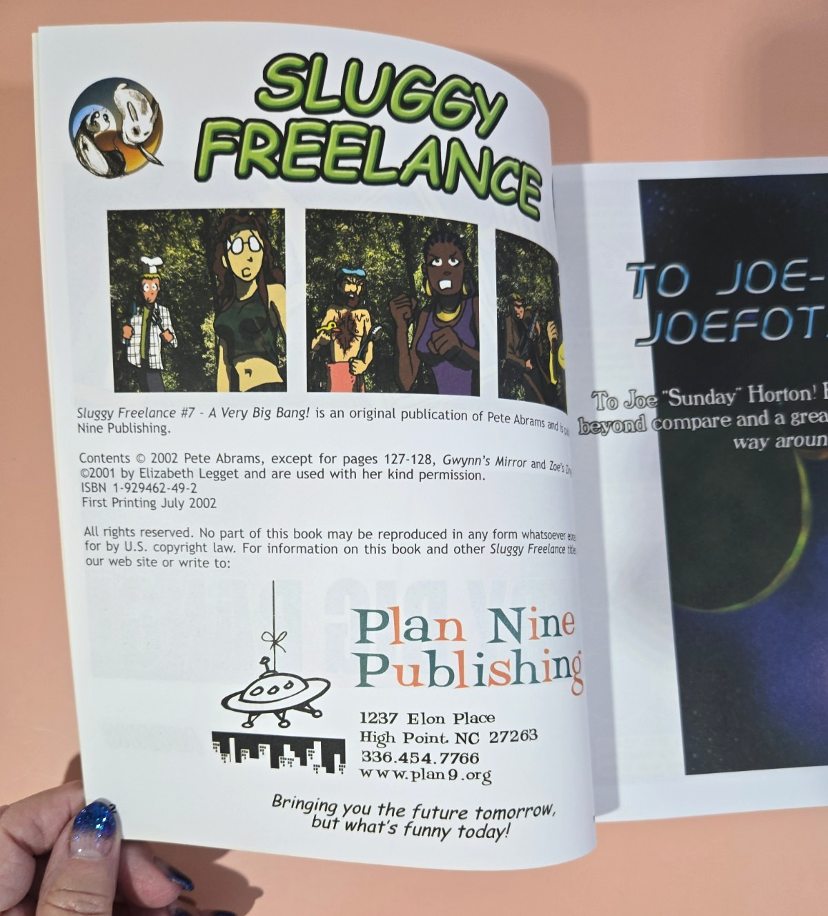 Sluggy Freelance Books Vol 1-7 @1998-2002 by Pete Abrams