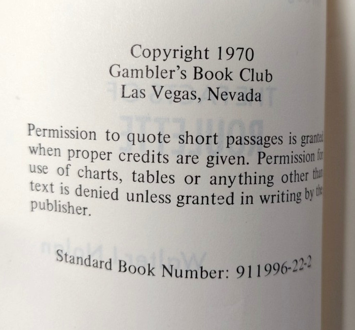 3 Books: Blackjack as Business; Facts of Roulette; Scarnes Guide to Poker