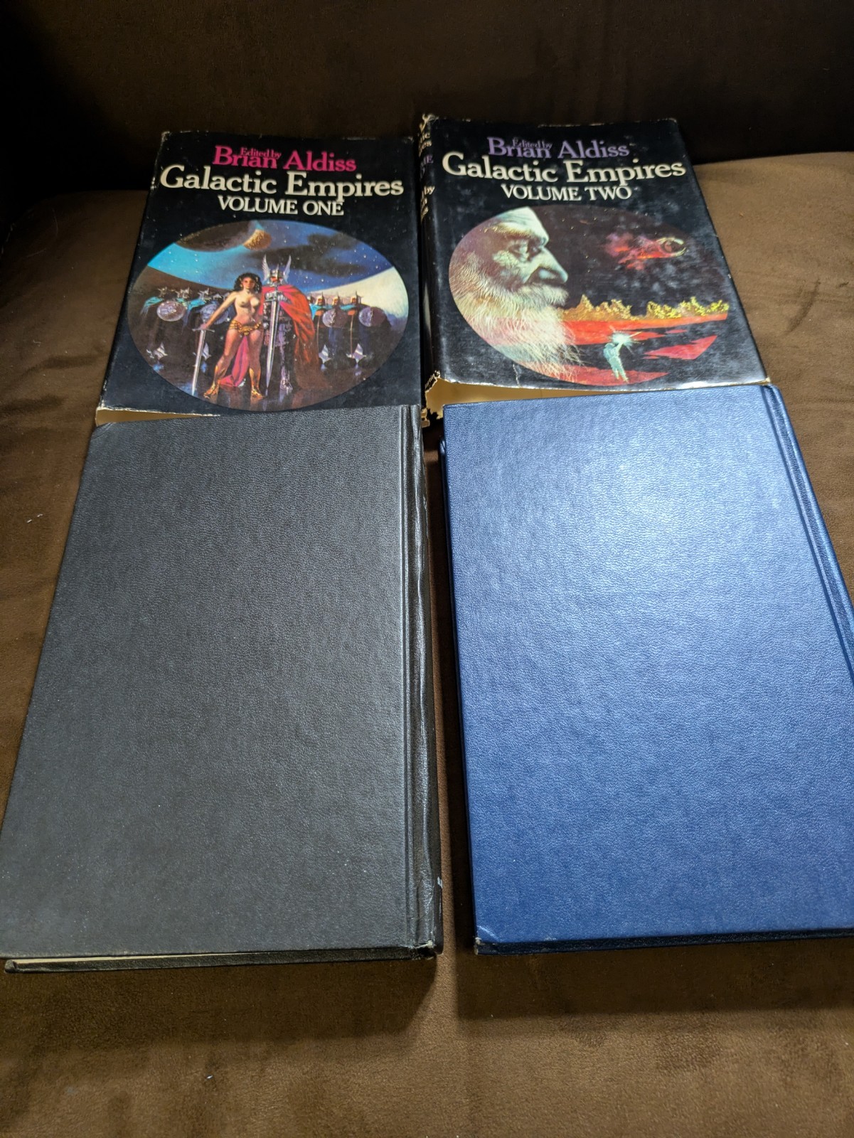 Galactic Empires Volumes 1 And 2, HCDJ, Edited By Brian Aldiss. Read Description