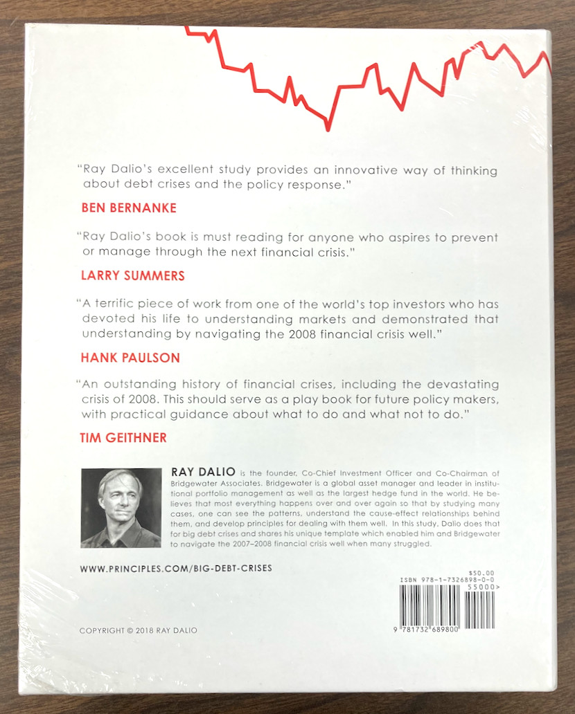 PRINCIPLES FOR NAVIGATING BIG DEBT CRISES by DALIO 1st ED 2018 NEW IN SHRINKWRAP