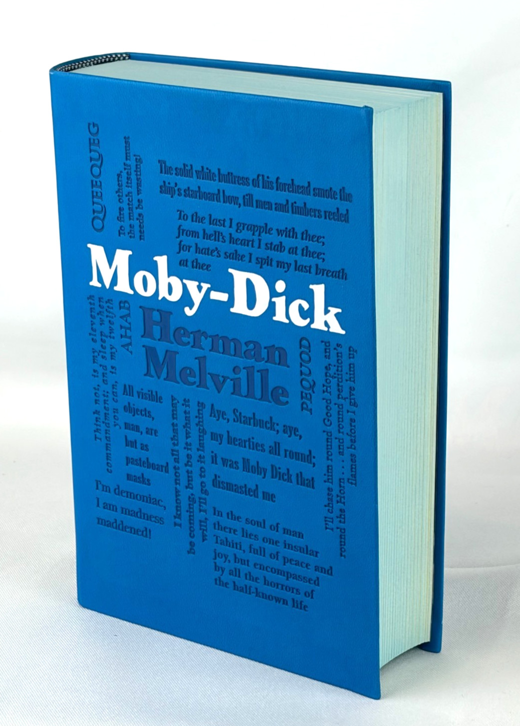 MOBY DICK by Herman Melville Soft Faux Leather Classic Sprayed Edges *New*