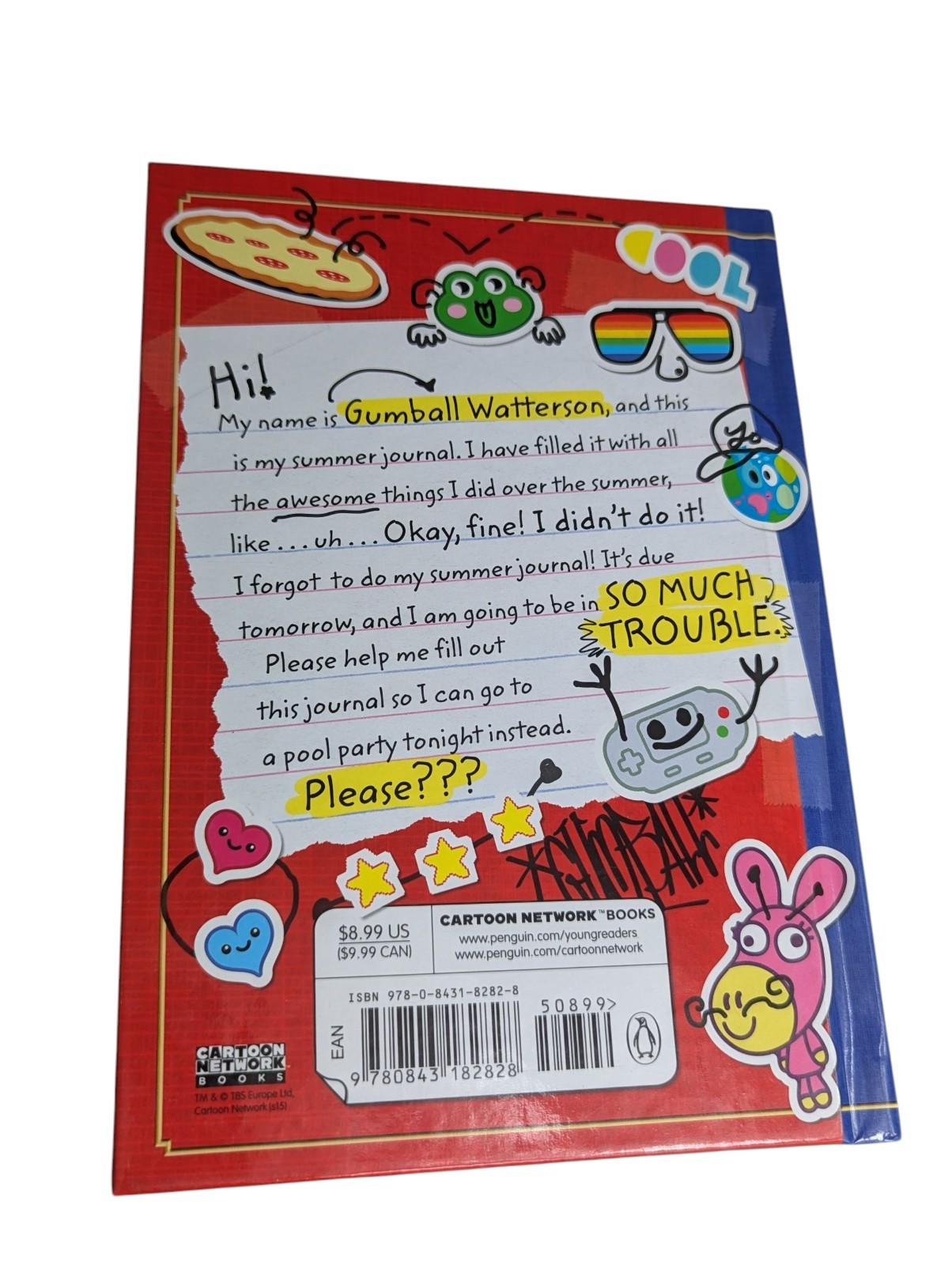 Amazing World Of Gumball’s Summer Journal Cartoon Network Book 2015