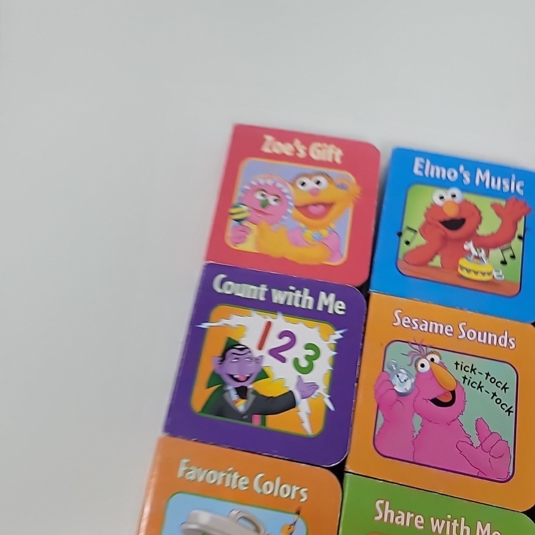 Sesame Street Mini Board Books Lot Of 12 Zoe, Elmo, Bert & Ernie, Cookie Monster