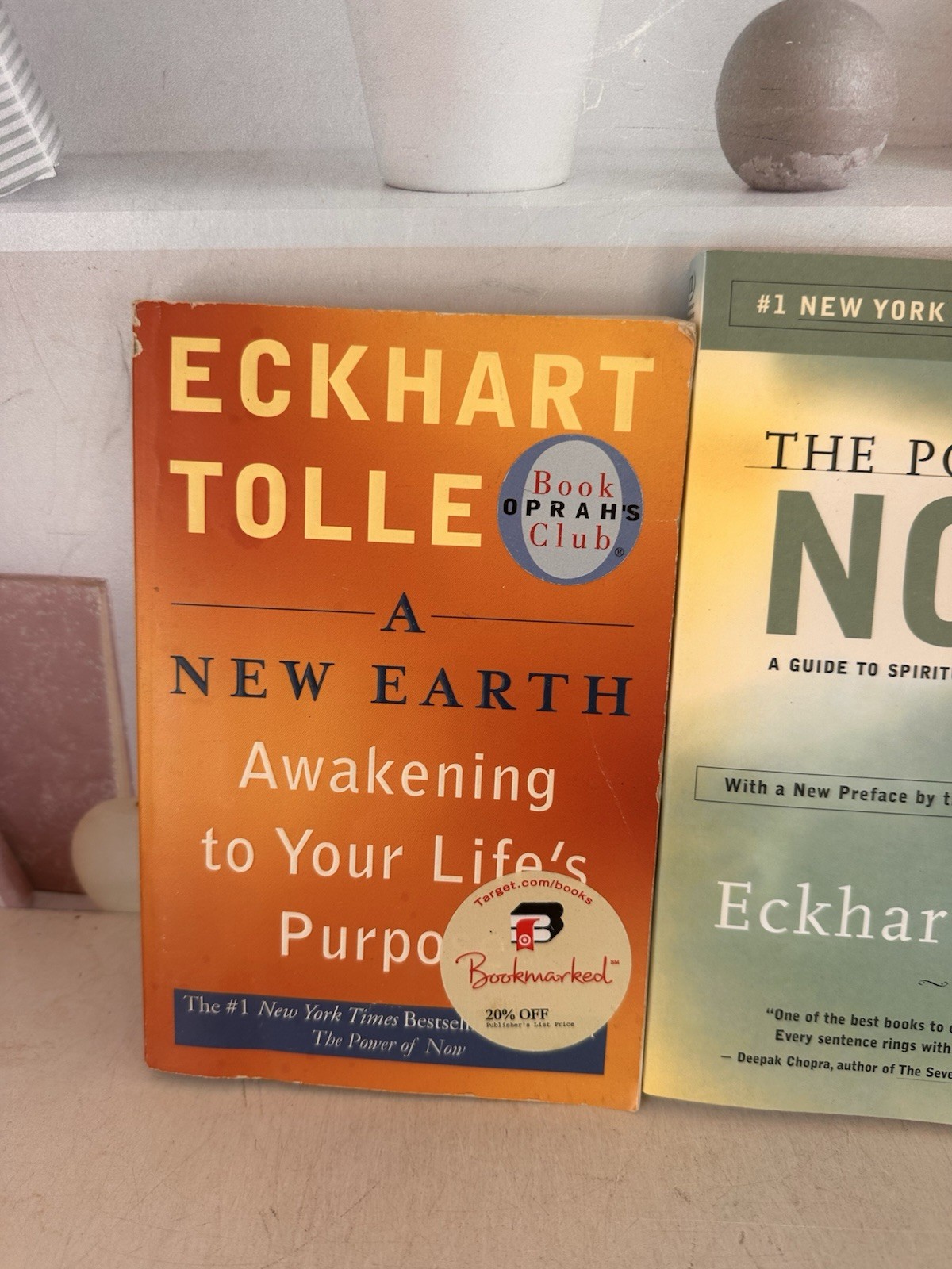Eckhart Tolle Book Lot Of 2 Power of Now A New Earth