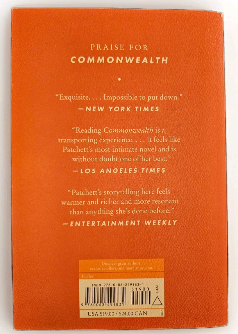 Commonwealth : A Novel by Ann Patchett (2017, Trade Paperback)