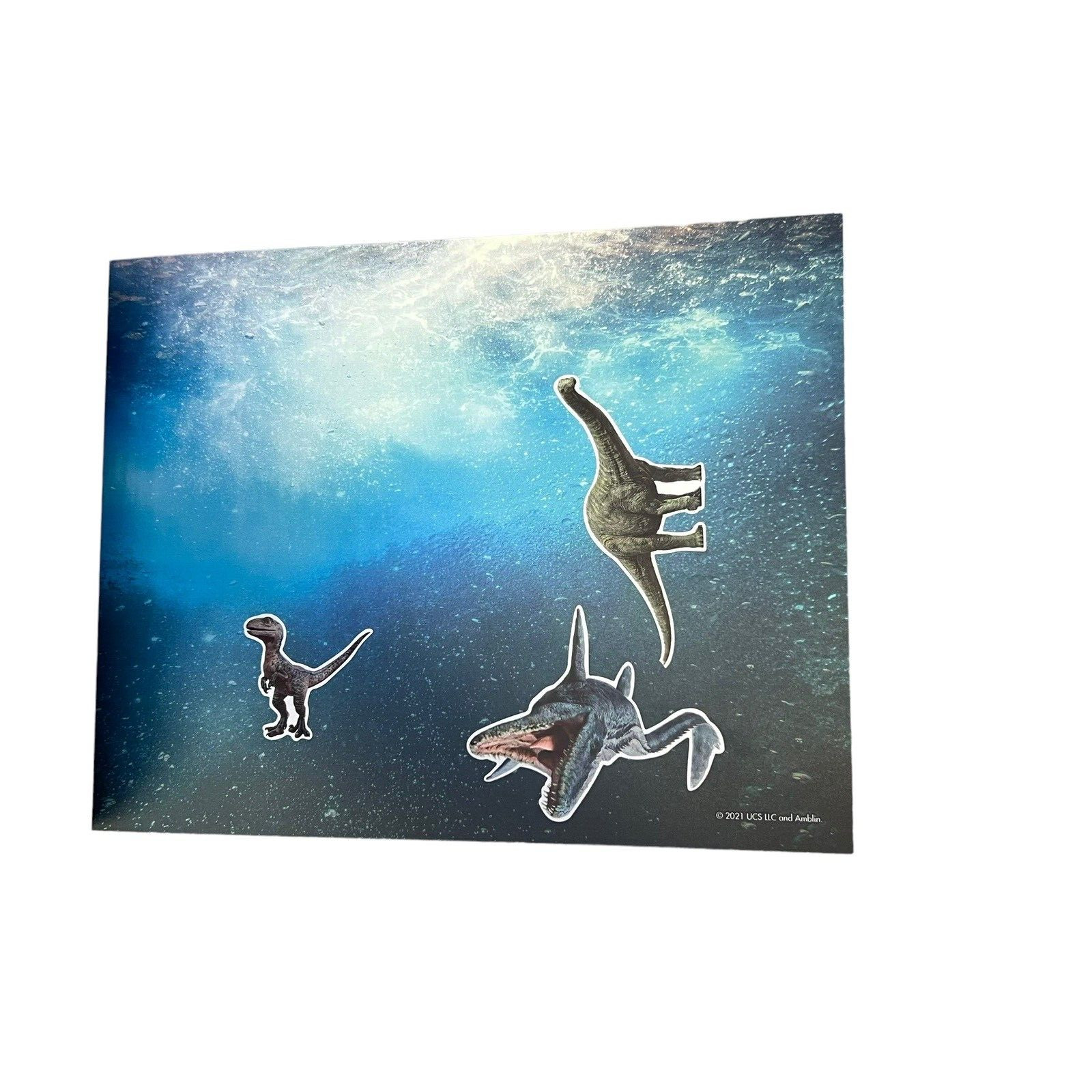 Jurassic World Create-a-Scene 2021 Activity Sticker Pad Read