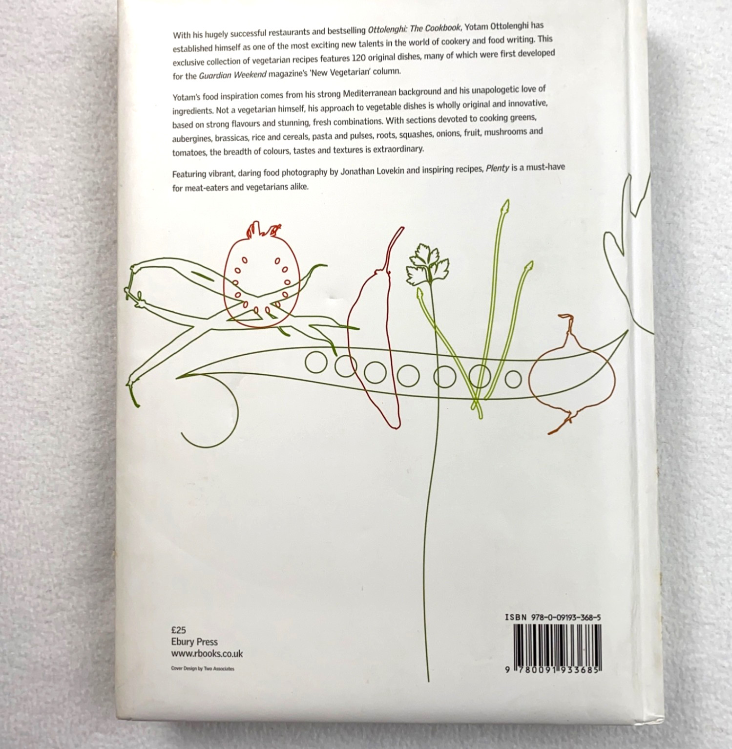 Yotam Ottolenghi Plenty Cookbook Vegetarian Recipes Hardcover – Ebury Press