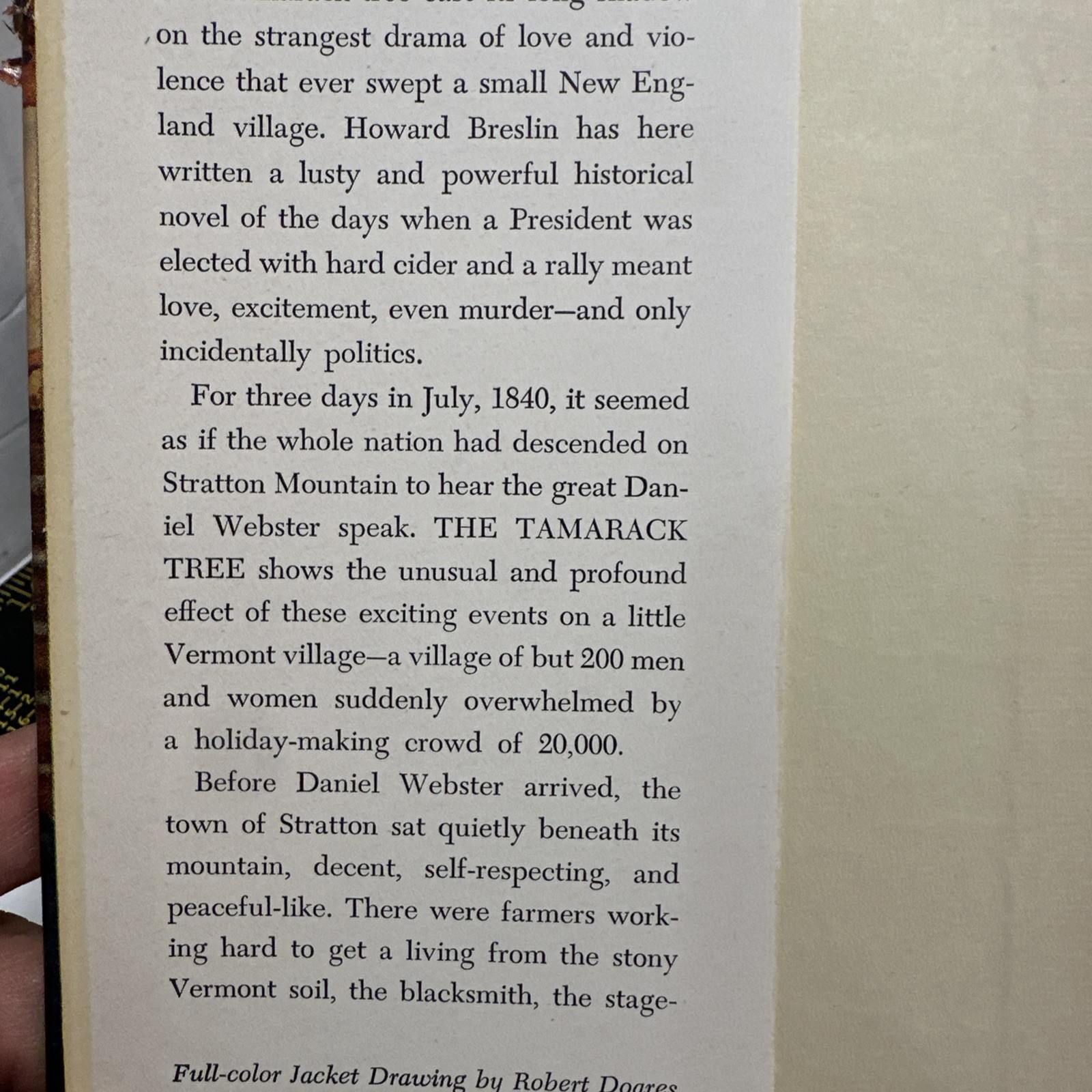 The Tamarack Tree Howard Breslin HC DJ 1947 Book Club Edition Vintage
