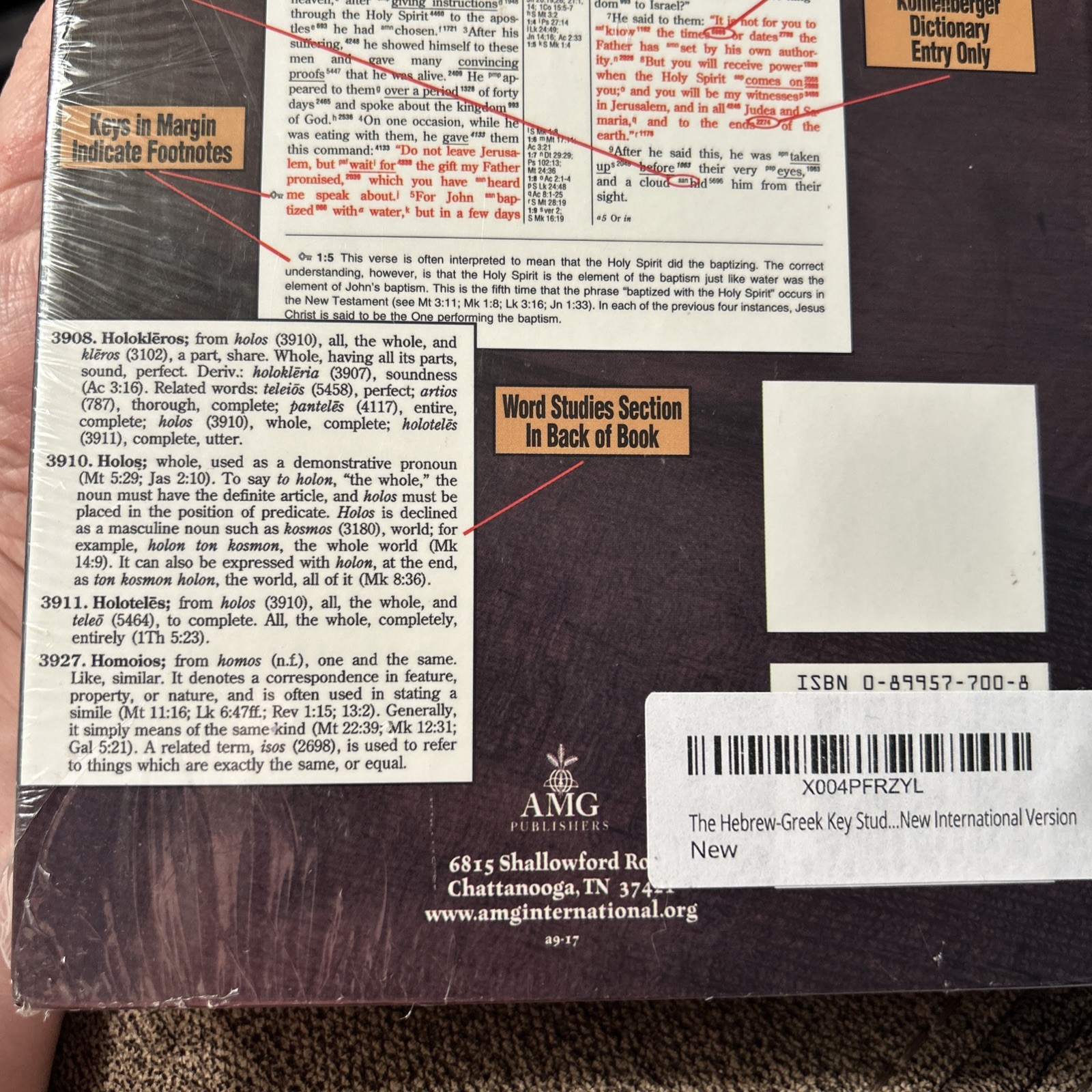 The Hebrew-Greek Key Study Bible/New International Version by Spiros Zodhiates🔥