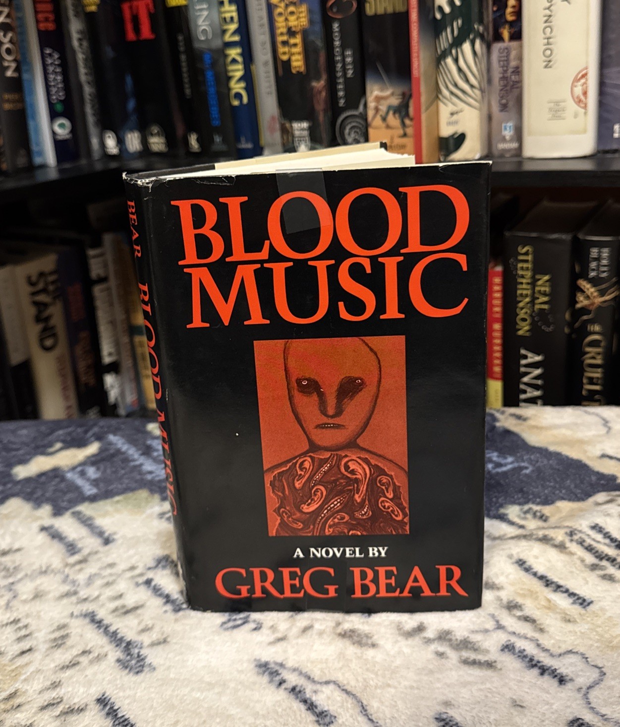 Blood Music – Greg Bear (1985 Hardcover) Book Club Edition BCE, G, Sci-fi Horror