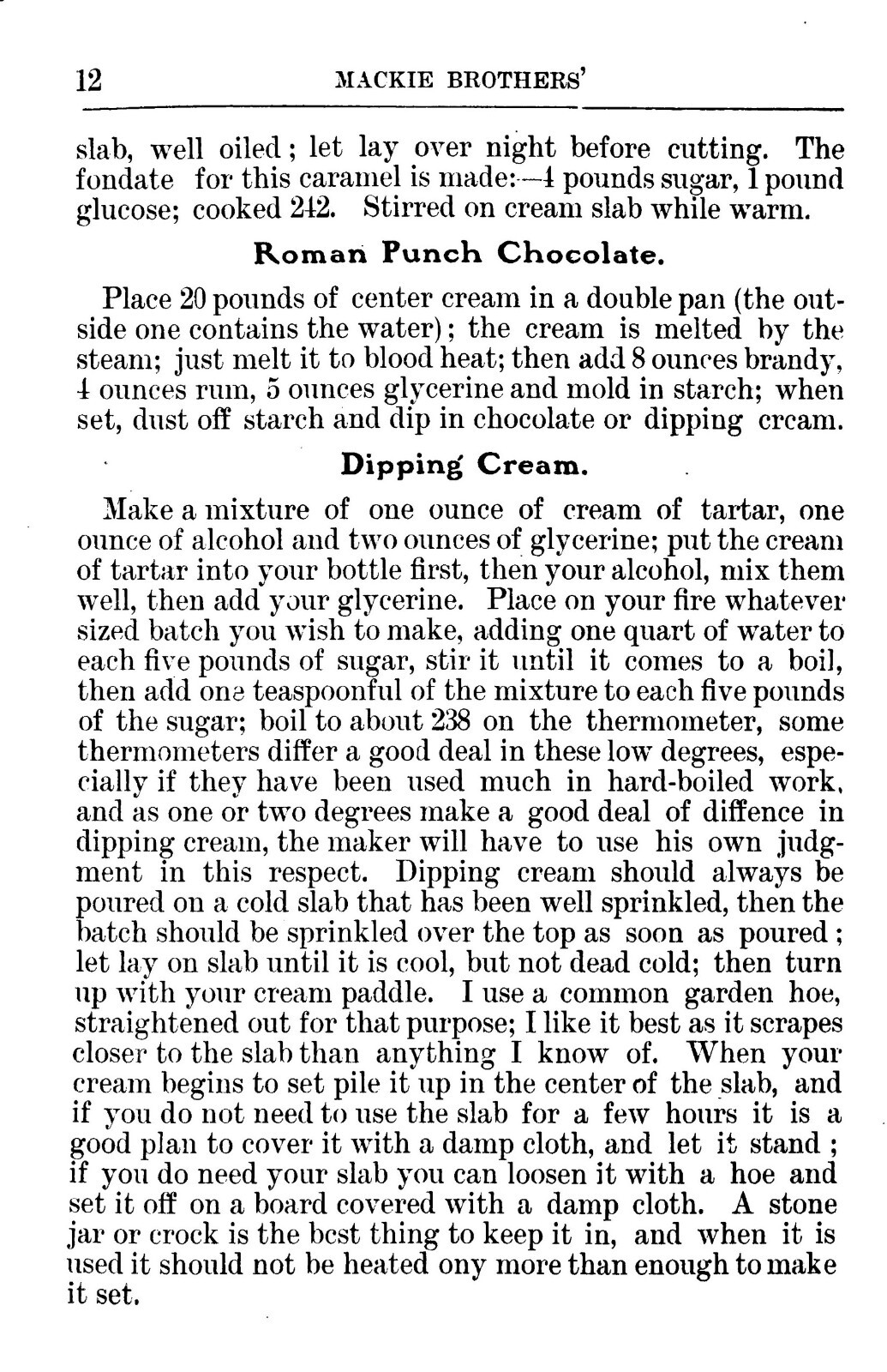 1904 Practical Guide To Candy Making And Soda Dispensing Cook Book 104 Pages