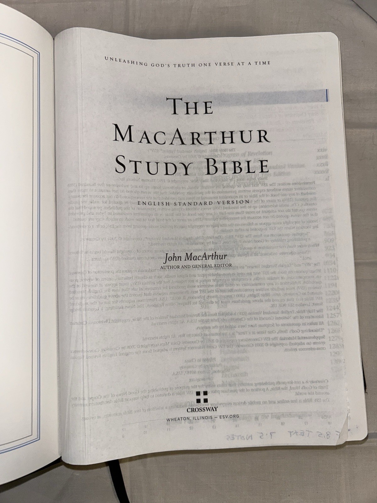 ESV John MacArthur Study Bible-Genuine Leather-Crossway-2011