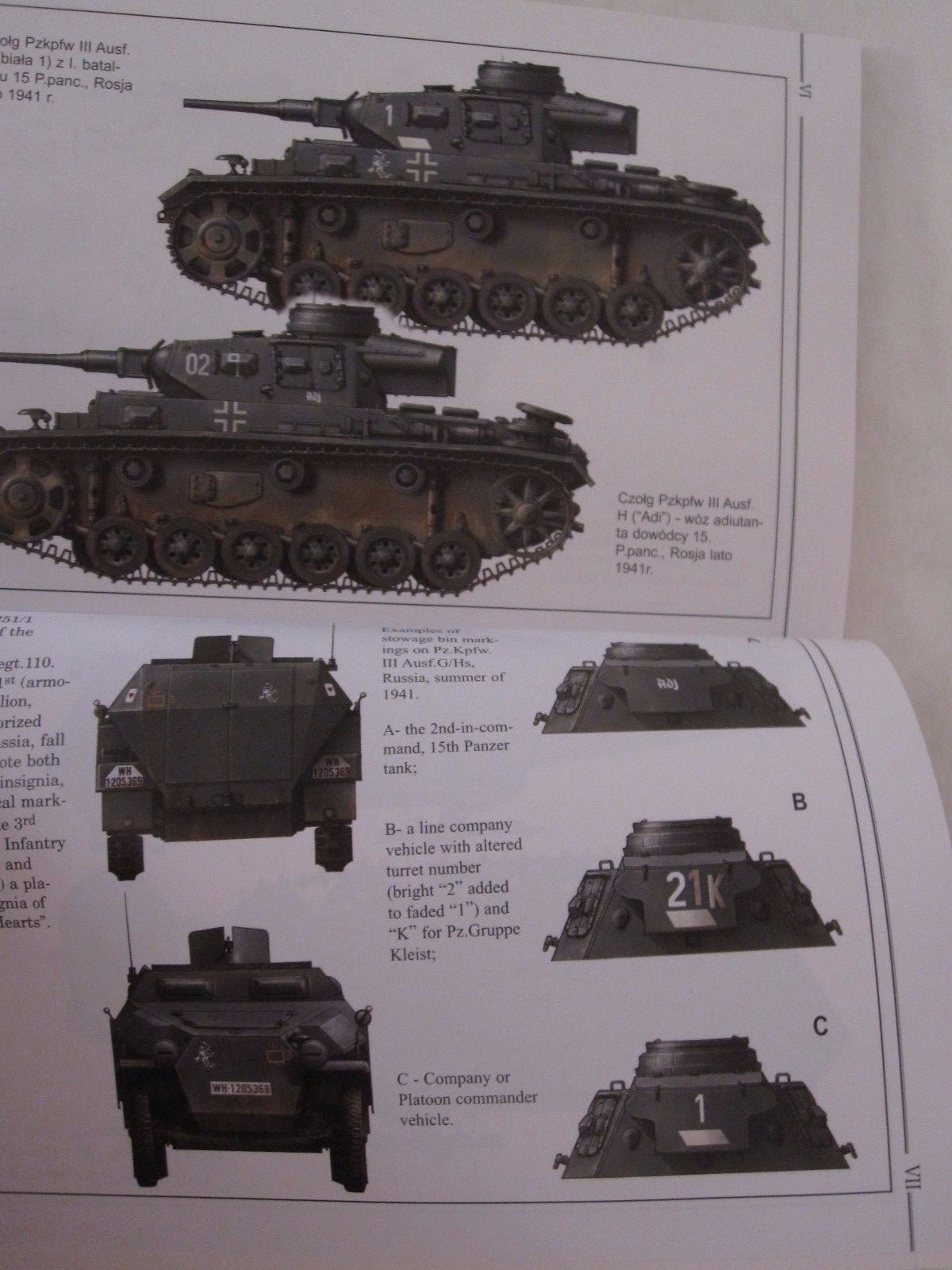 11 Panzerdivision in action; 1941 – 112 pages, Color Profiles, BW photos