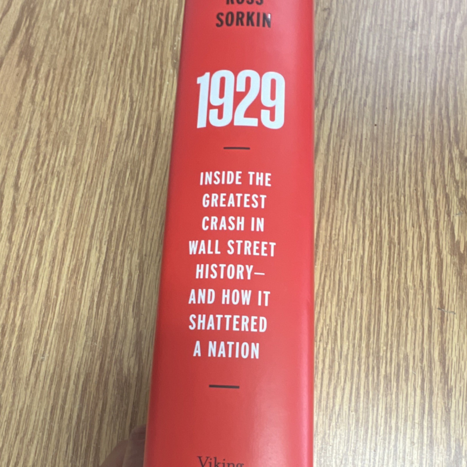 Andrew Ross Sorkin 1929 First Edition Hardcover w/Dust Jacket Penguin Publishing