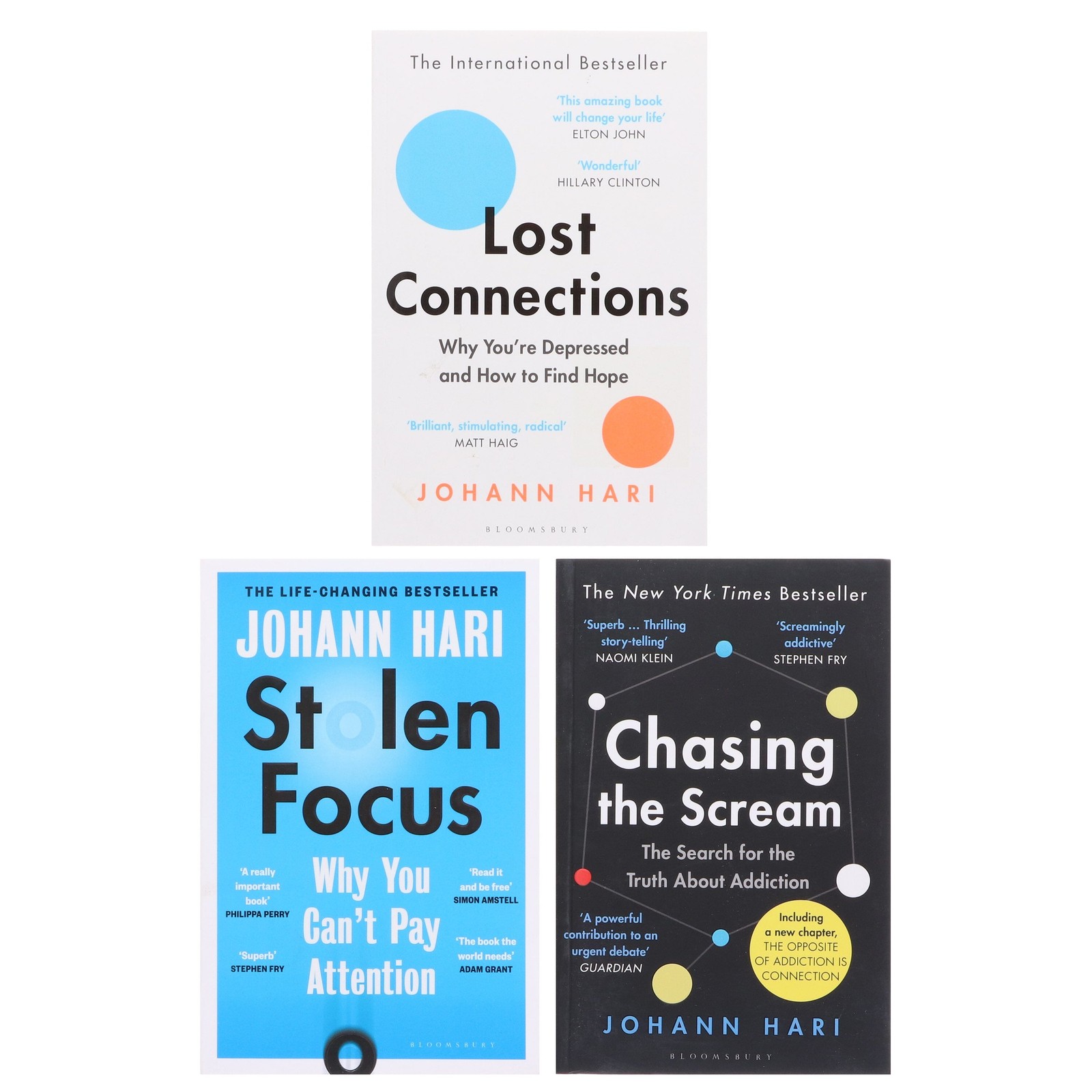 Johann Hari 3 Books Collection Set – Non Fiction – Paperback