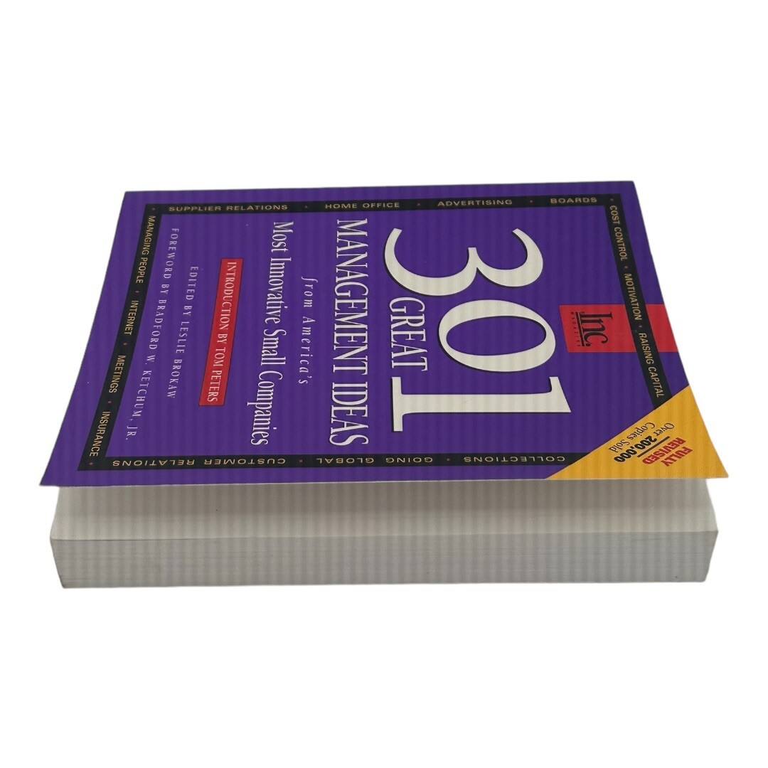 Inc 301 Great Management Ideas Paperback Book 1995 Second Edition