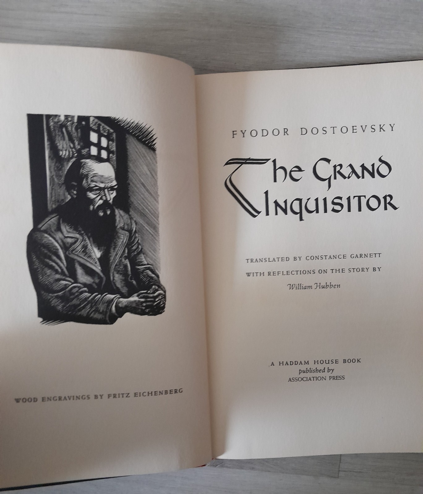 1948 „The Grand Inquisitor“ by Fyodor Dostoevsky, Hardcover Book
