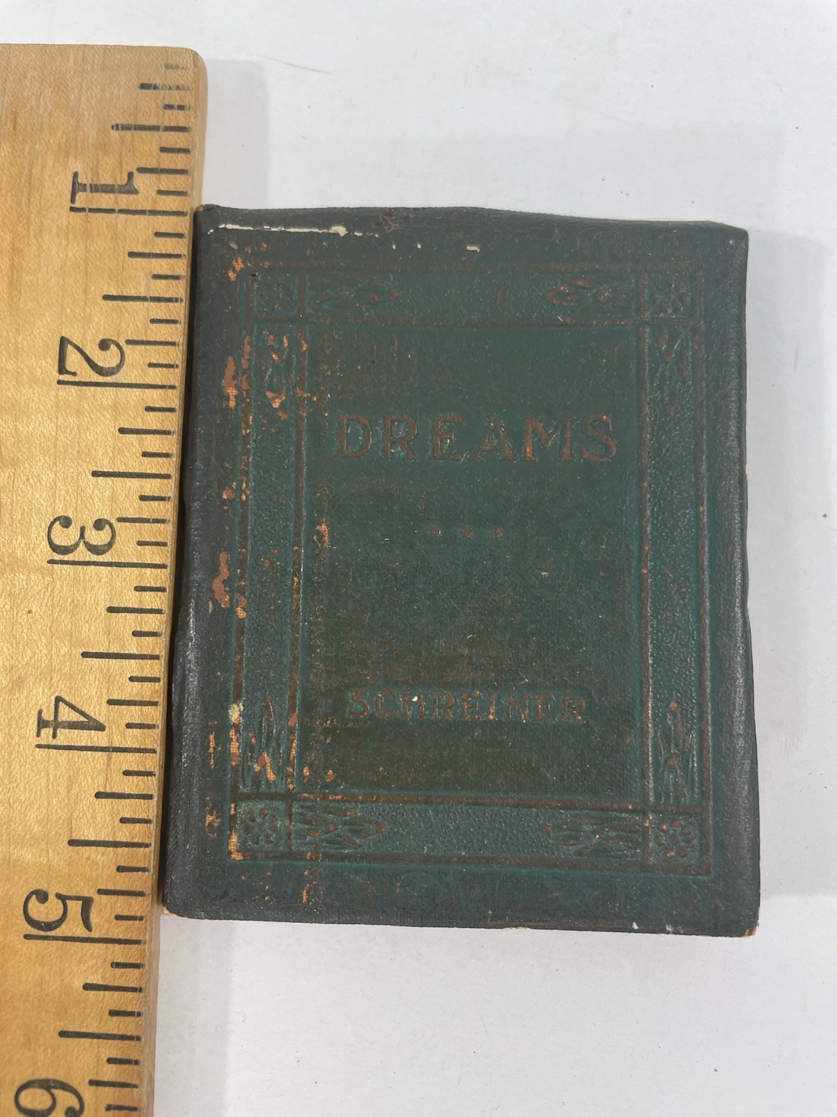 Dreams Olive Schreiner Green Miniature Little Leather Library Book 1920s